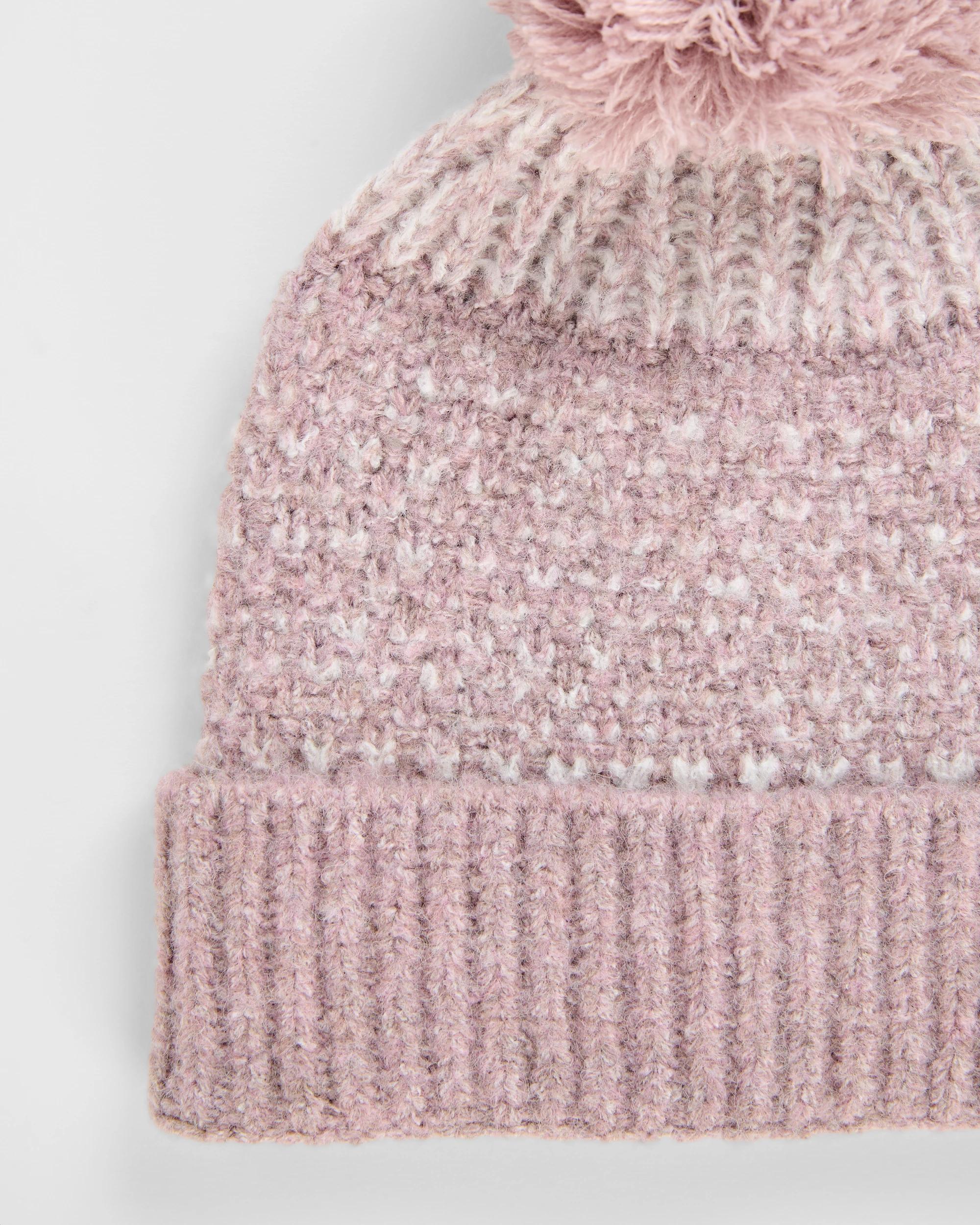 2 Target Kids Patterned Pom Pom Beanie PINK, 2 of 2