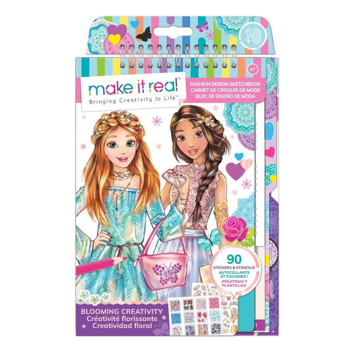 3 Make It Real Fashion Design Sketch Book - Assorted, 3 of 10