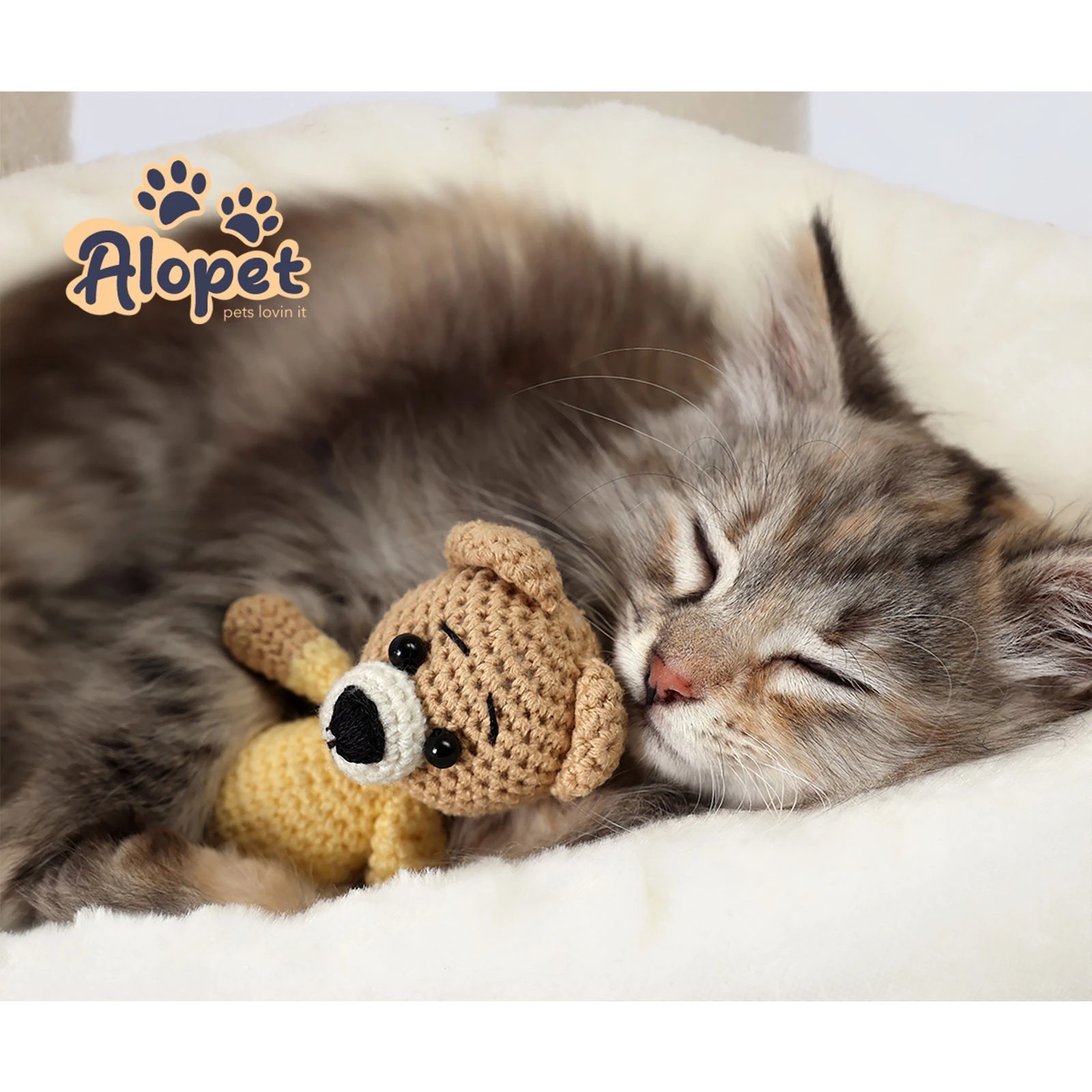 2 Alopet Cat Tree Scratching Post Scratcher Tower Wood Condo House Beds Furniture
 - Natural, 2 of 7