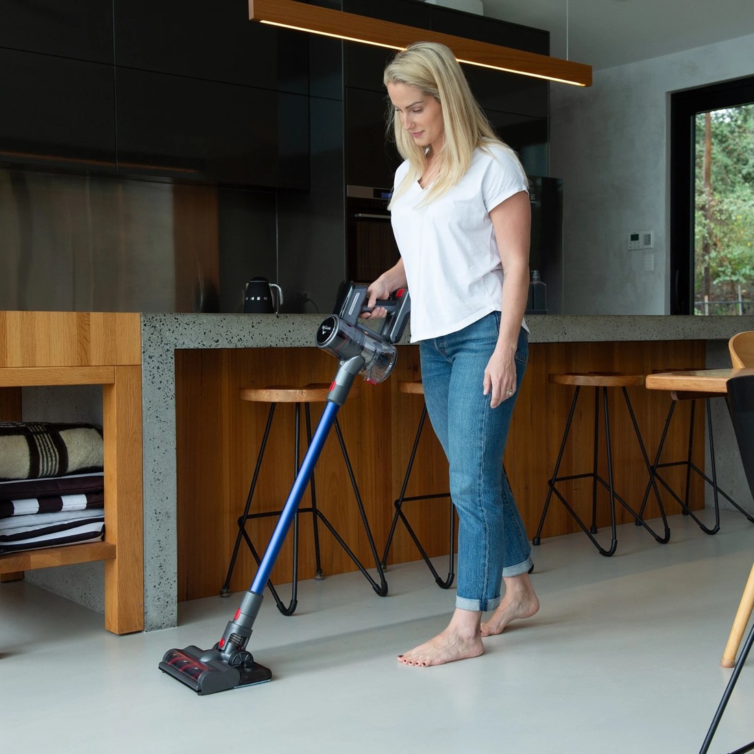 3 MyGenie Monster Pro Stick Vac with Mop - Blue, 3 of 4