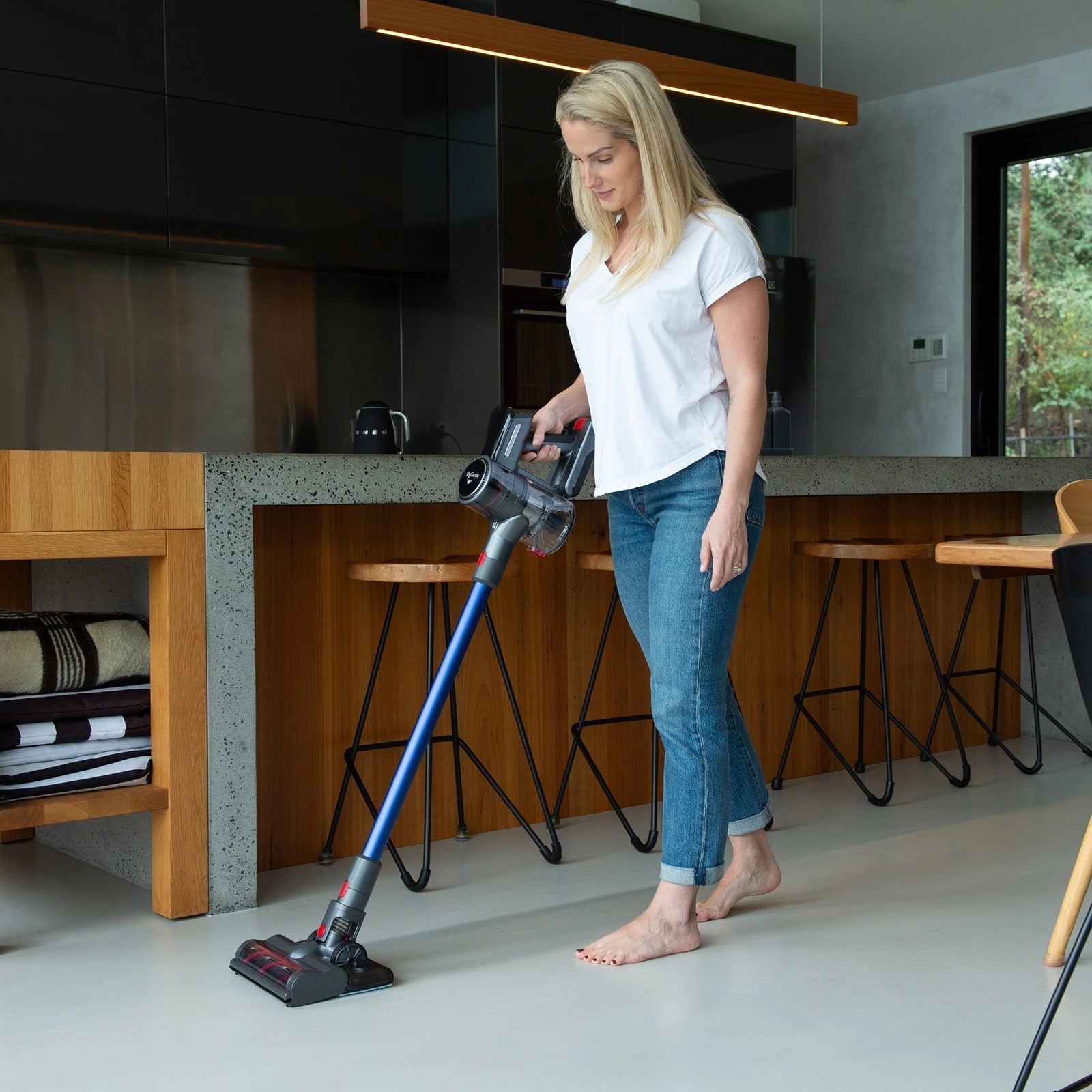 3 MyGenie Monster Pro Stick Vac with Mop - Blue, 3 of 10