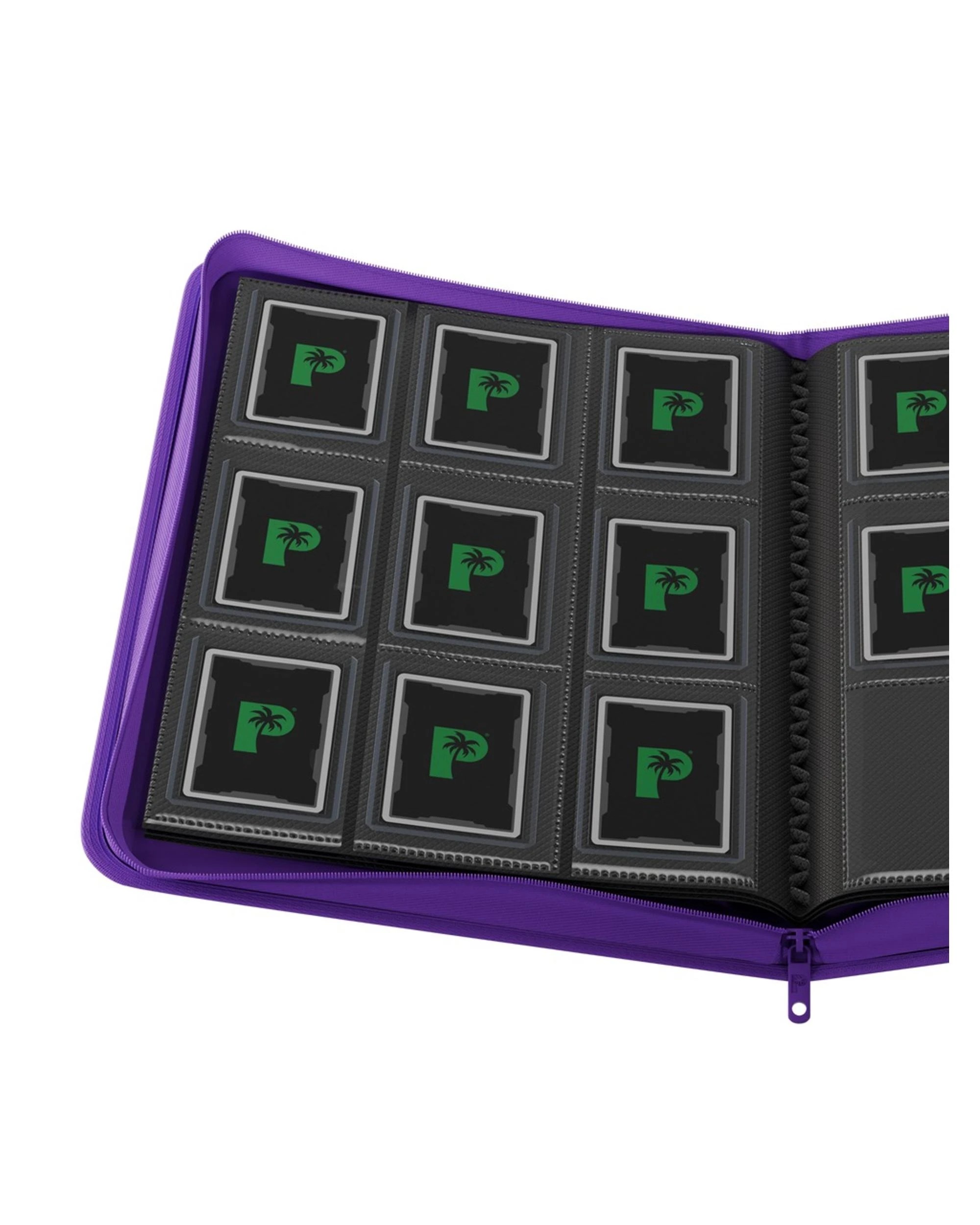 2 Palms Off Gaming Collector's Series 9 Pocket Top Loader 216 Capacity Zip Binder - Purple, 2 of 8