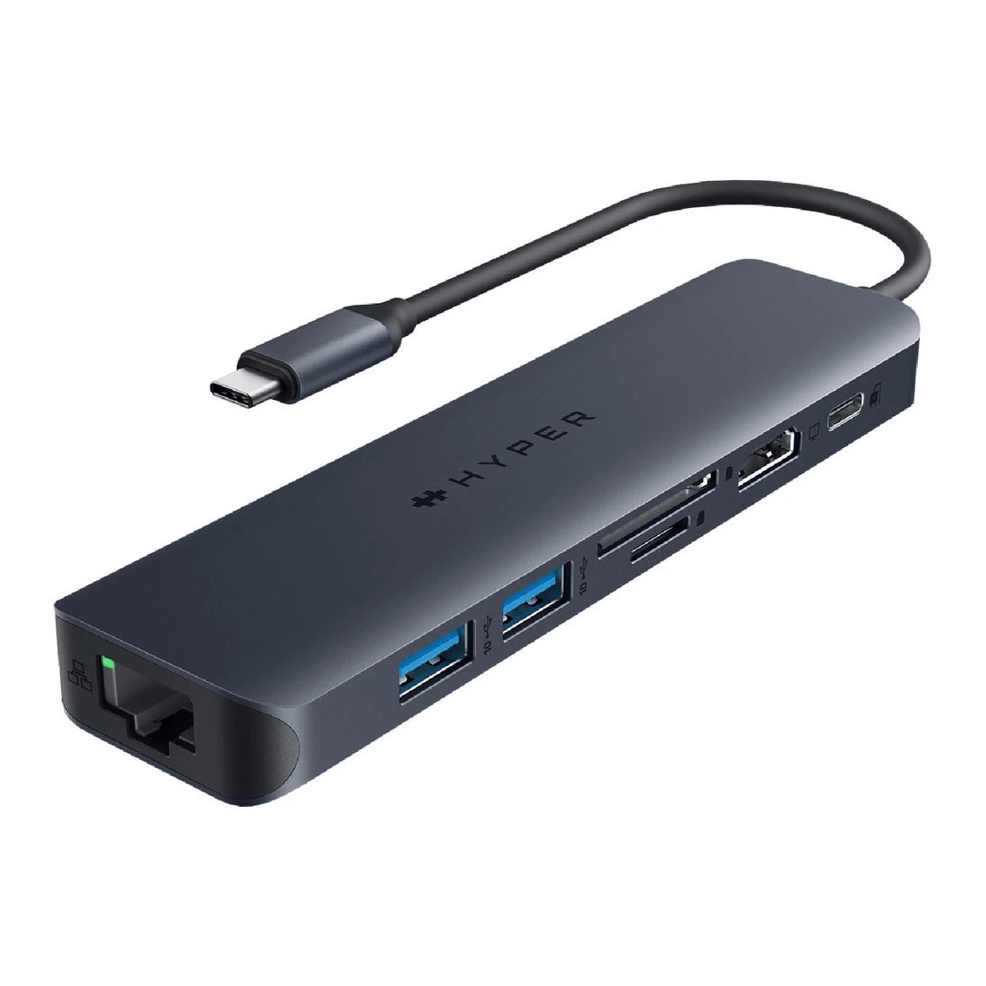 1 Hyperdrive 7-port USB-C Hub Midnight Blue, 1 of 10