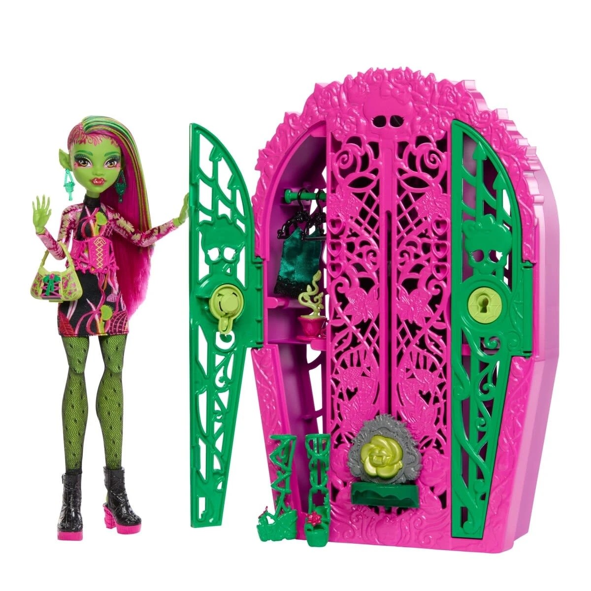3 Monster High Skulltimate Secrets Garden Mysteries Venus McFlytrap Doll Playset, 3 of 8