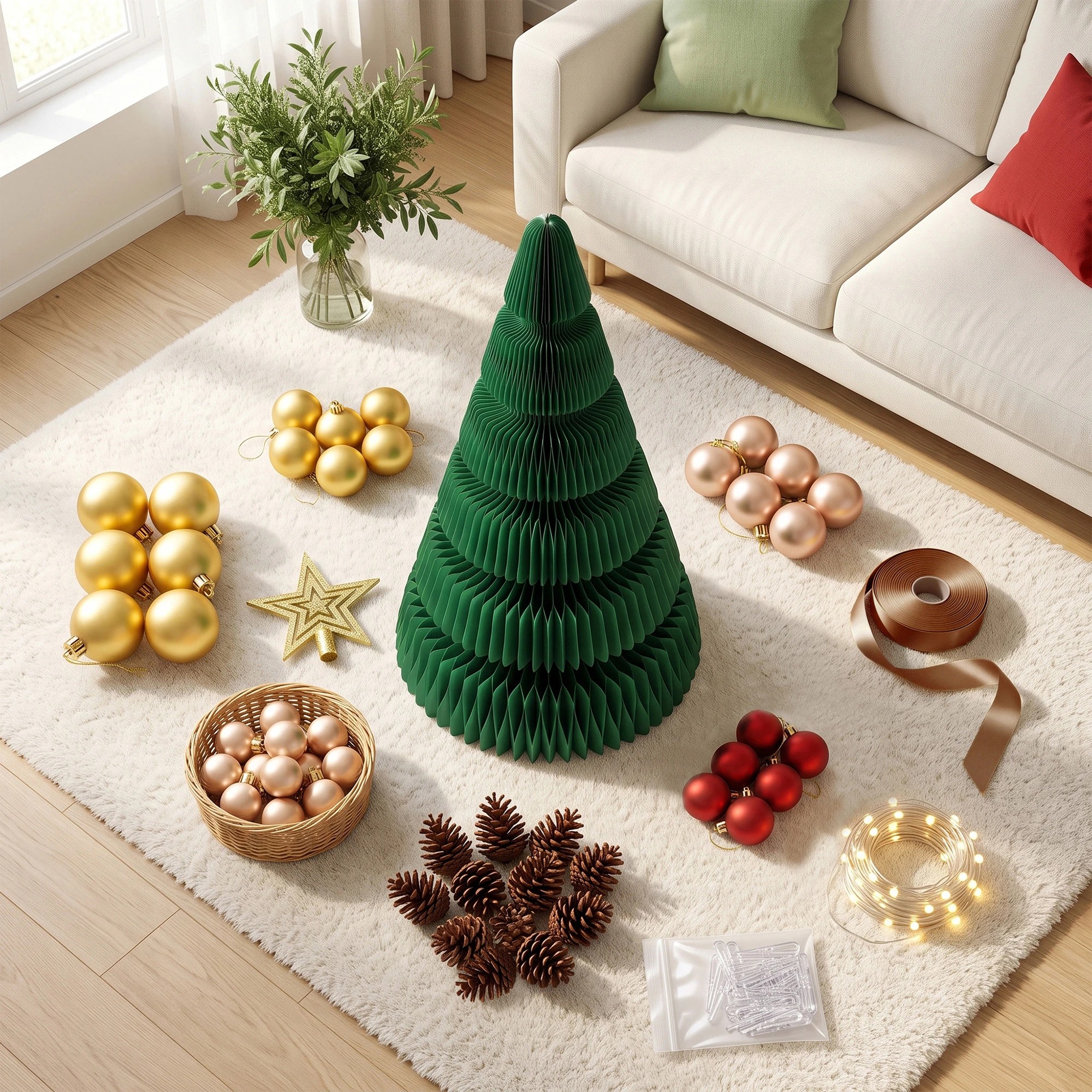 9 Jingle Jollys 111cm Foldable Christmas Tree Xmas Decorations - Green, 9 of 10