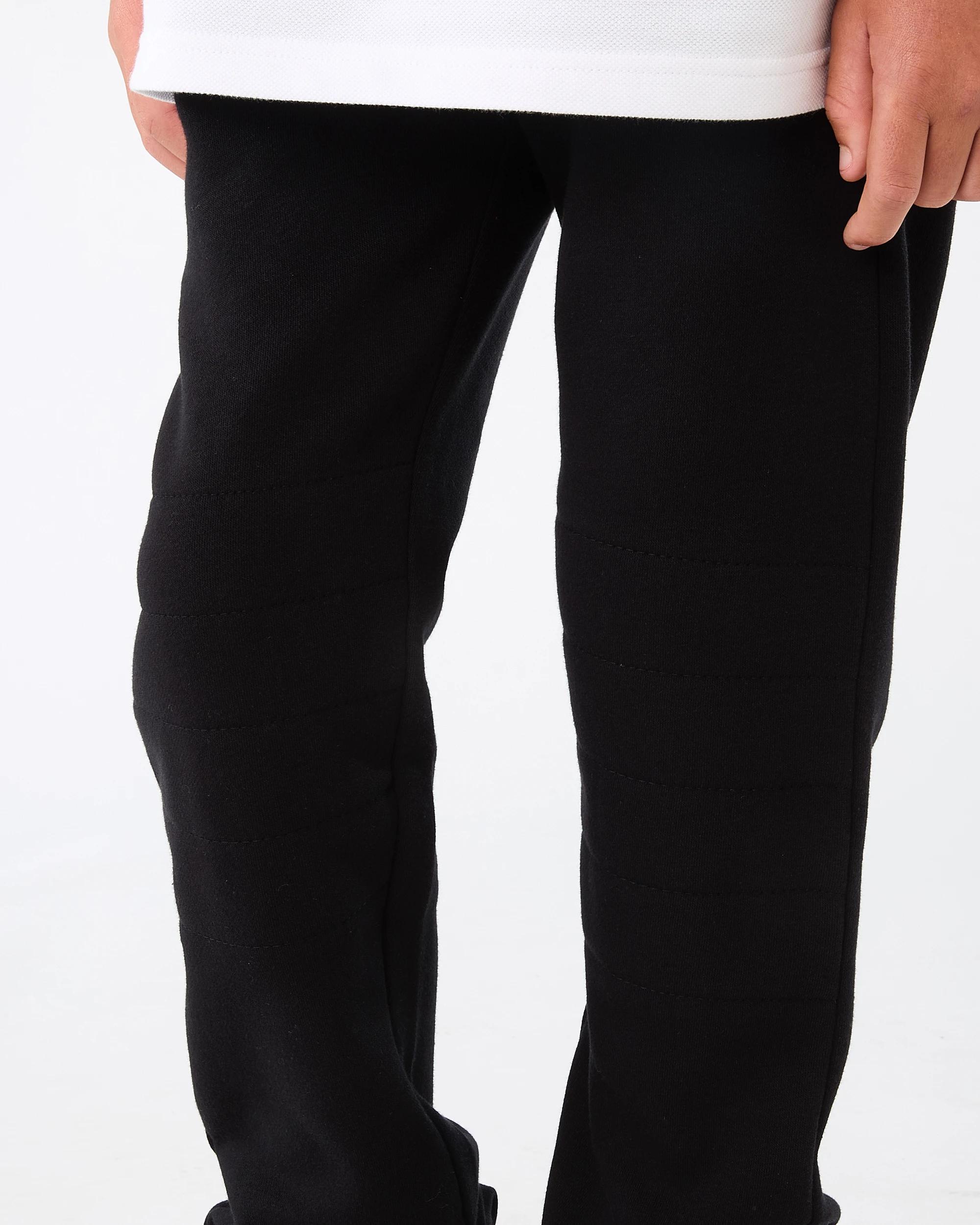 4 Knee Detail Trackpants Black, 4 of 7