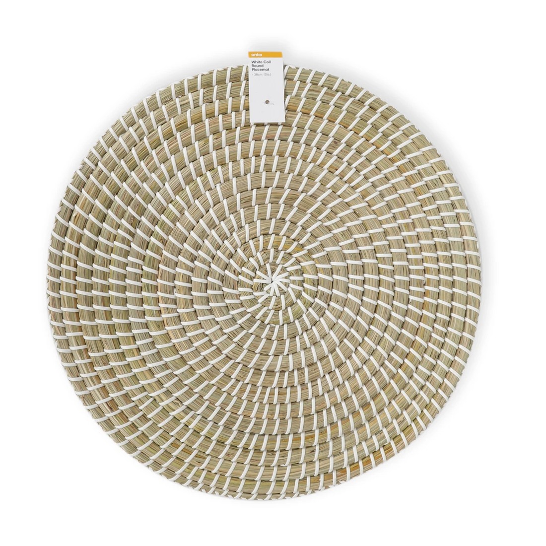 6 White Coil Round Placemat, 6 of 6