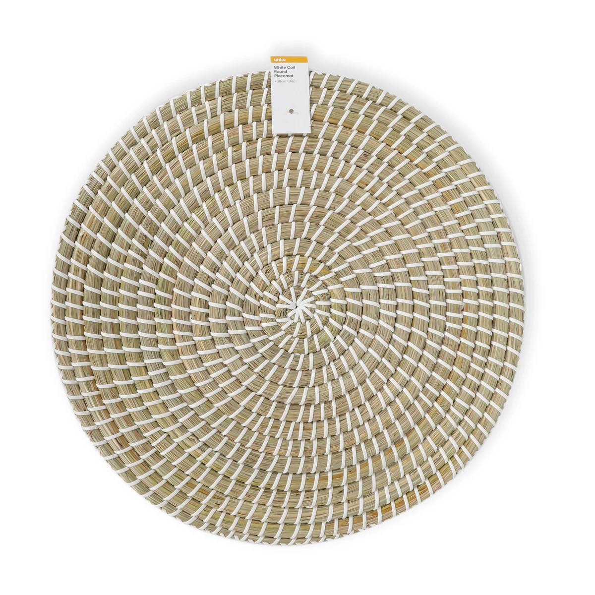 6 White Coil Round Placemat, 6 of 6