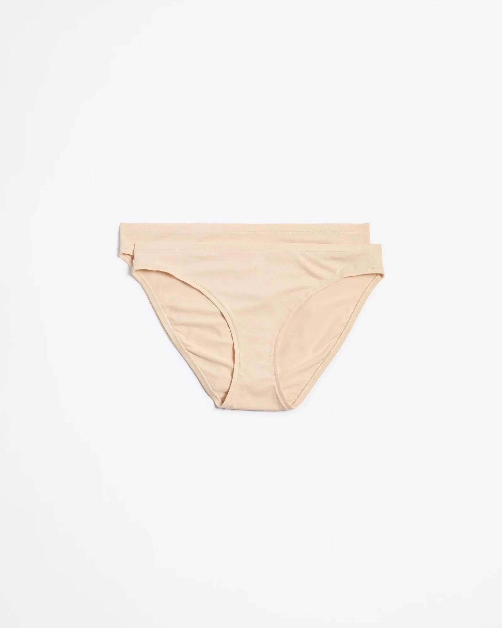 1 Target 2 Pack Bamboo Bikini Briefs BARE BEAUTY, 1 of 8