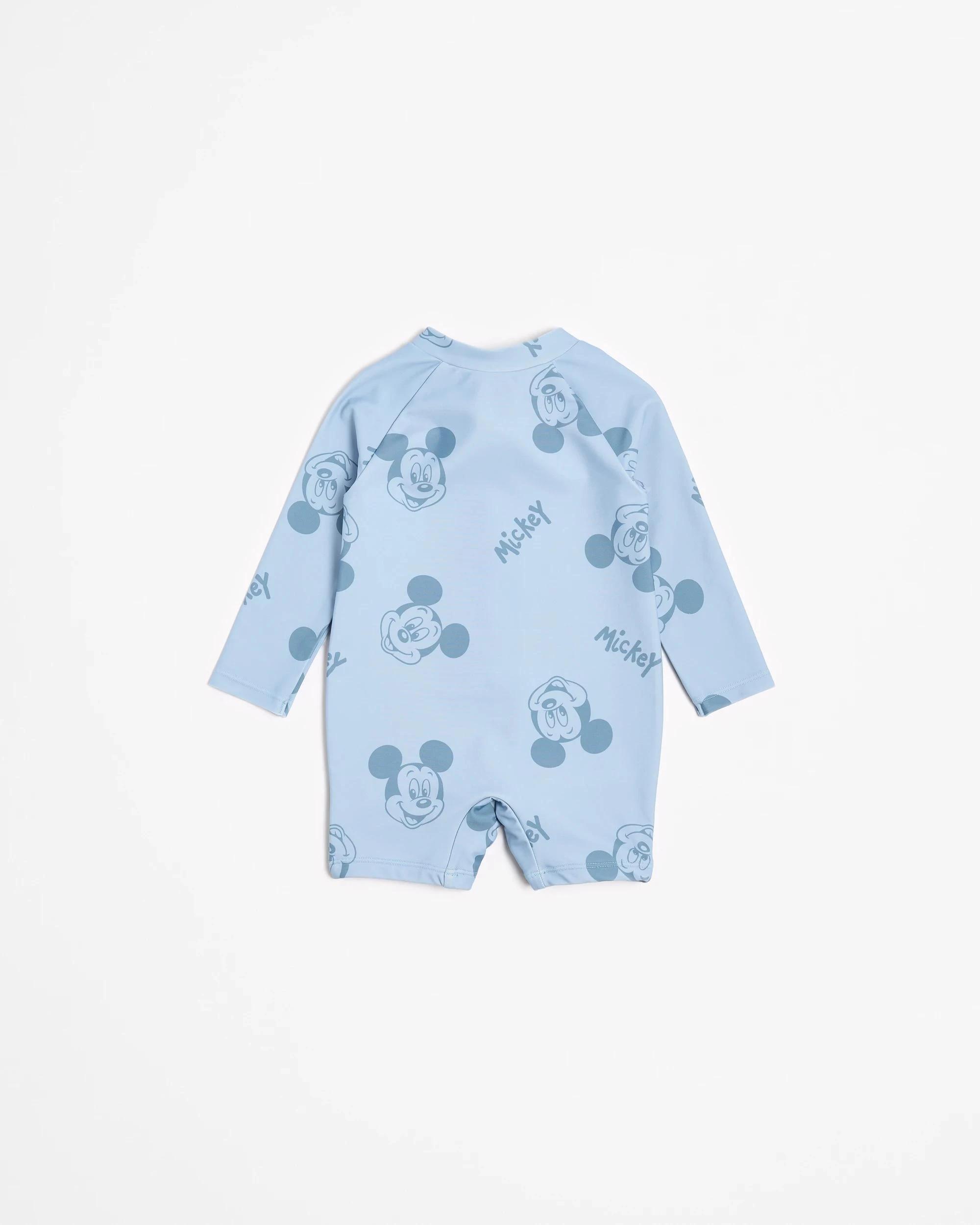 3 Baby Disney Unitard Swim Set with Hat 2 Piece - Mickey Mouse BLUE, 3 of 3