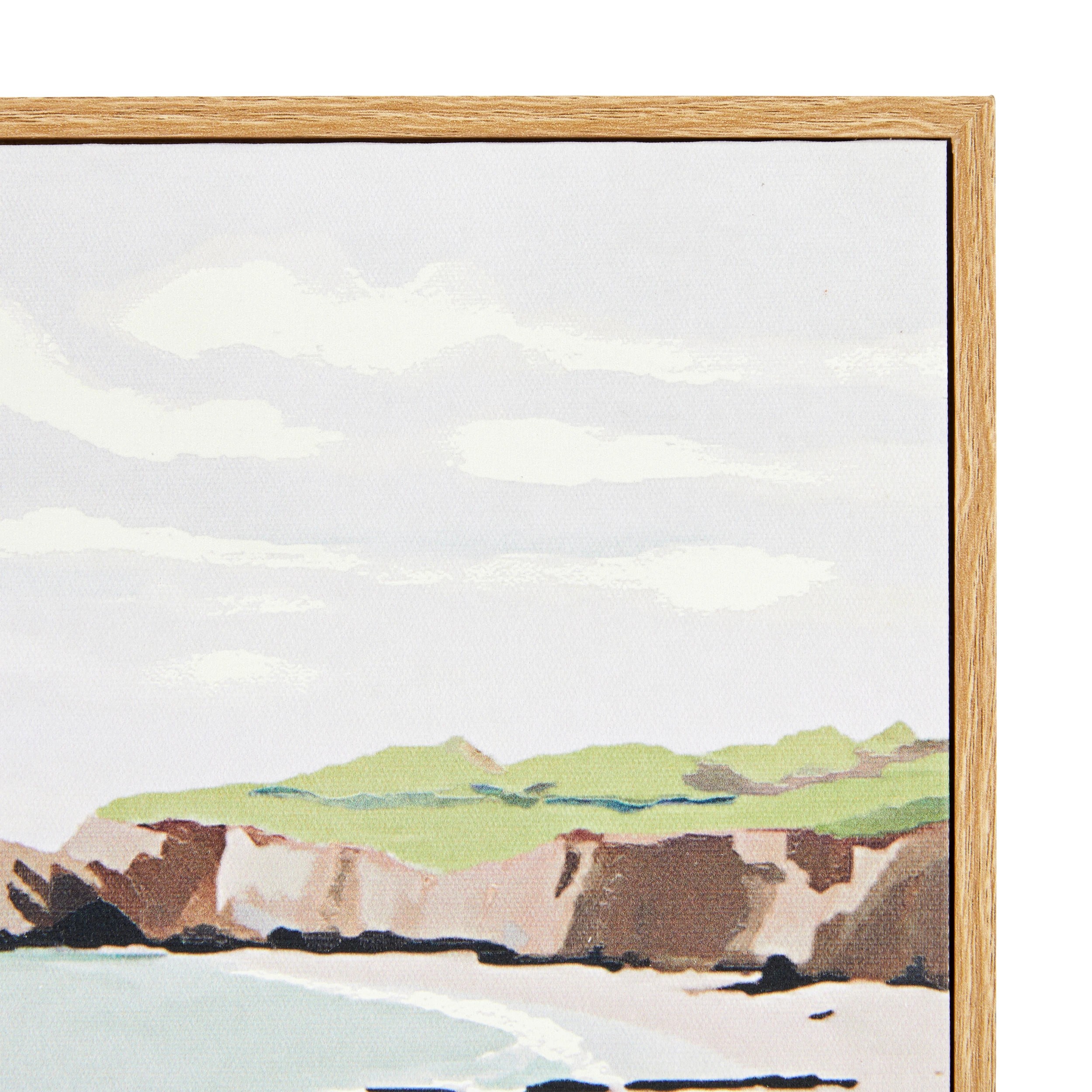 3 At The Beach Framed Canvas -25cm x 25cm, 3 of 6