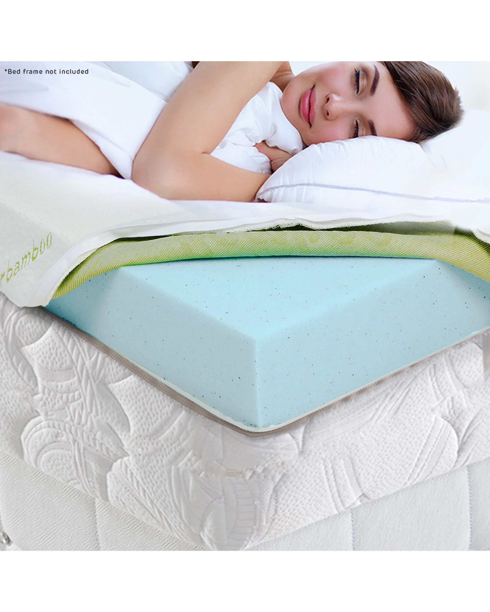 9 Laura Hill Cool Gel Memory Foam Mattress Topper - Double, 9 of 9