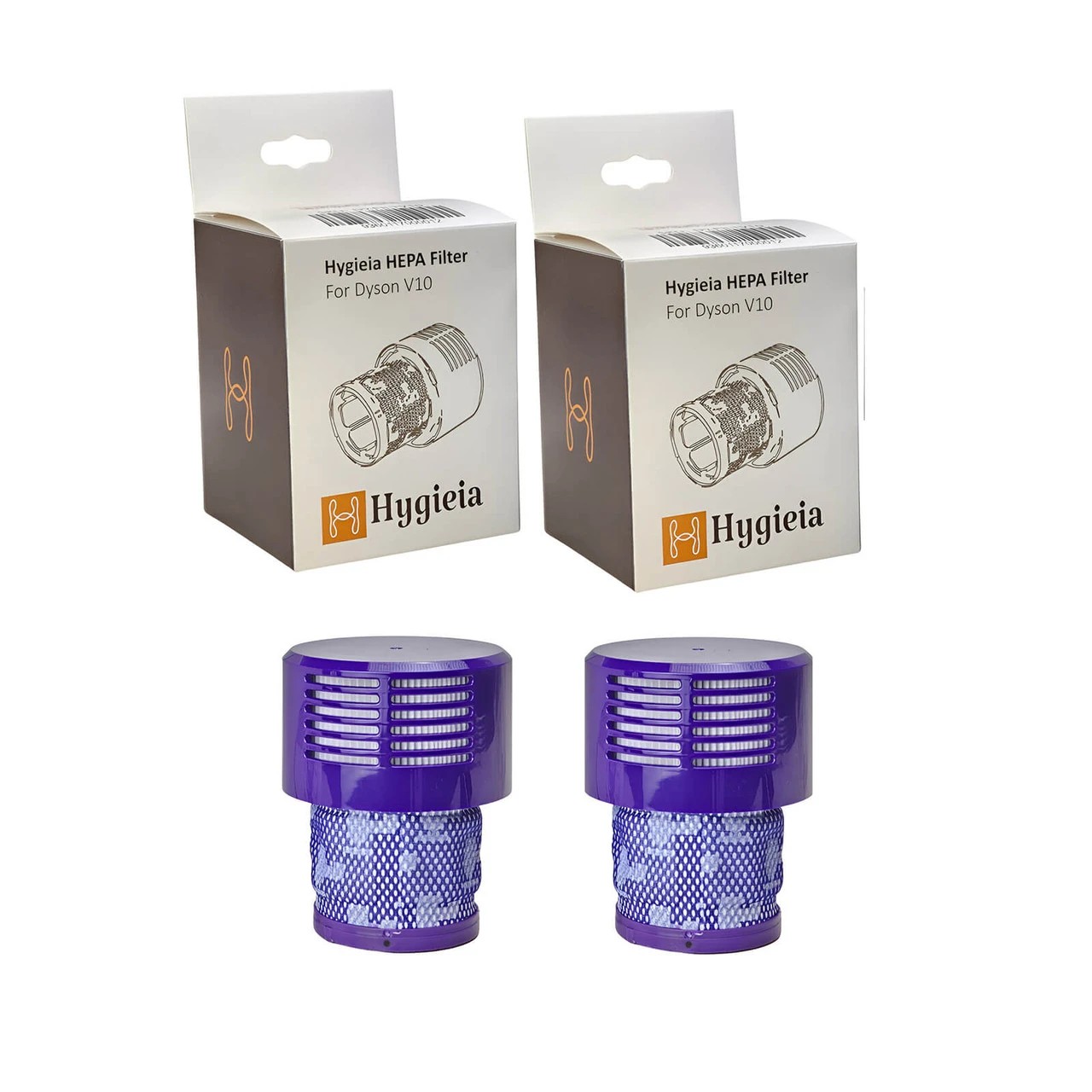 2 Hygieia 2pk HEPA Filters For Dyson V10 SV12 SV27 Vacuum Cleaners - Purple, 2 of 5