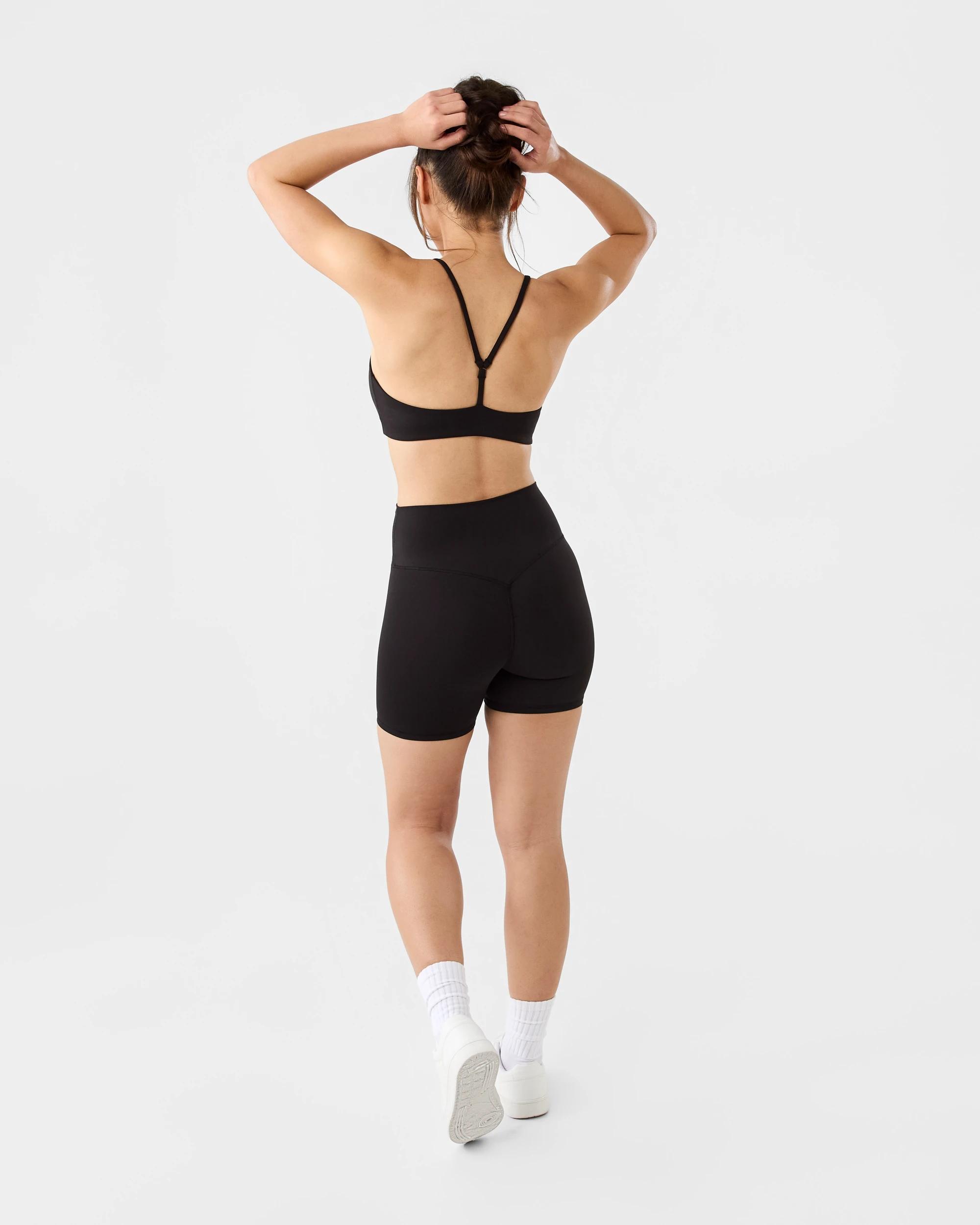 4 Active Womens Cloudform Light Micro Crop Black, 4 of 8