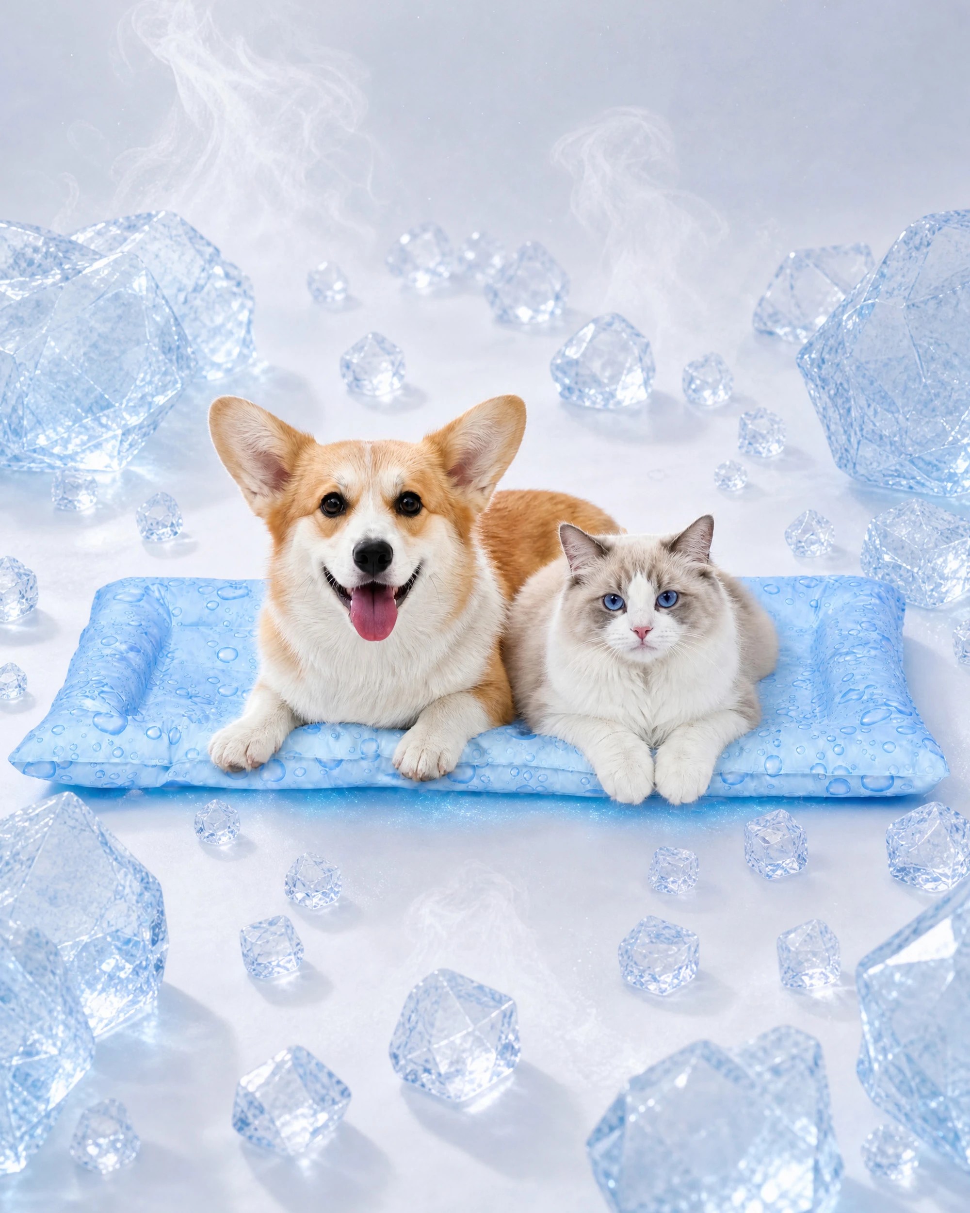 2 Advwin Cooling Pet Bed Pet Cooling Mat Gel Dog Cat Self-cool Puppy Pad Bed Summer, 2 of 9