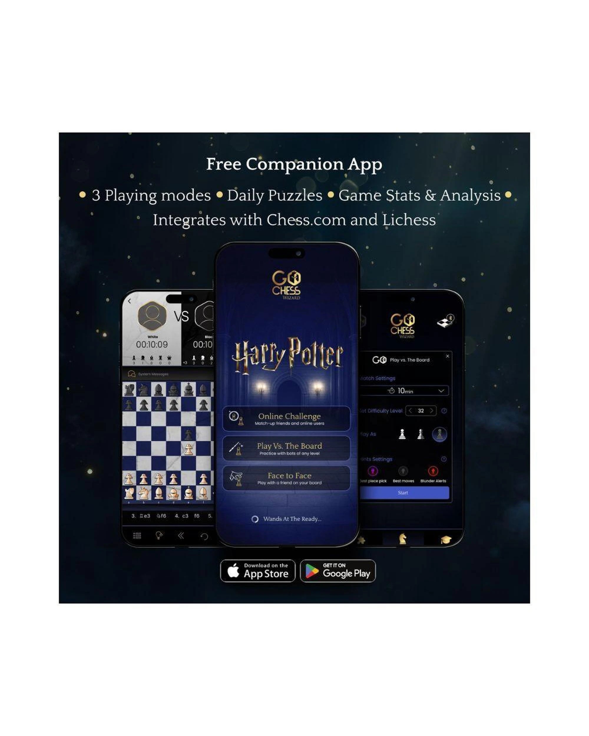 6 Particula GoChess Mini Wizard Harry Potter Edition Smart Bluetooth Chess Set, 6 of 10