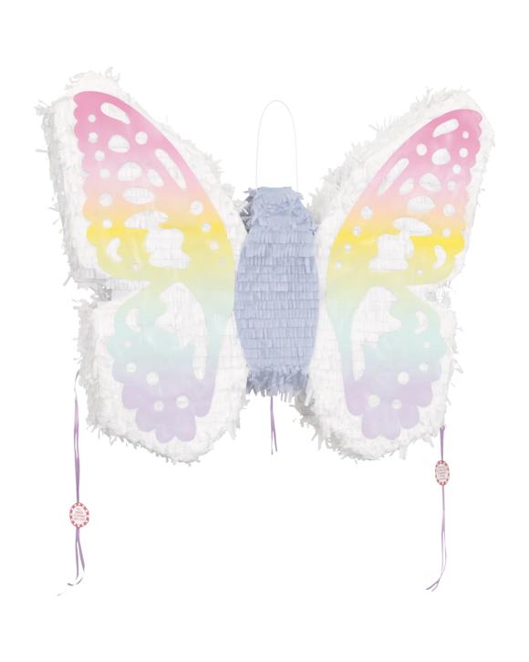 Unique White and Pastel Ombre Butterfly Pinata