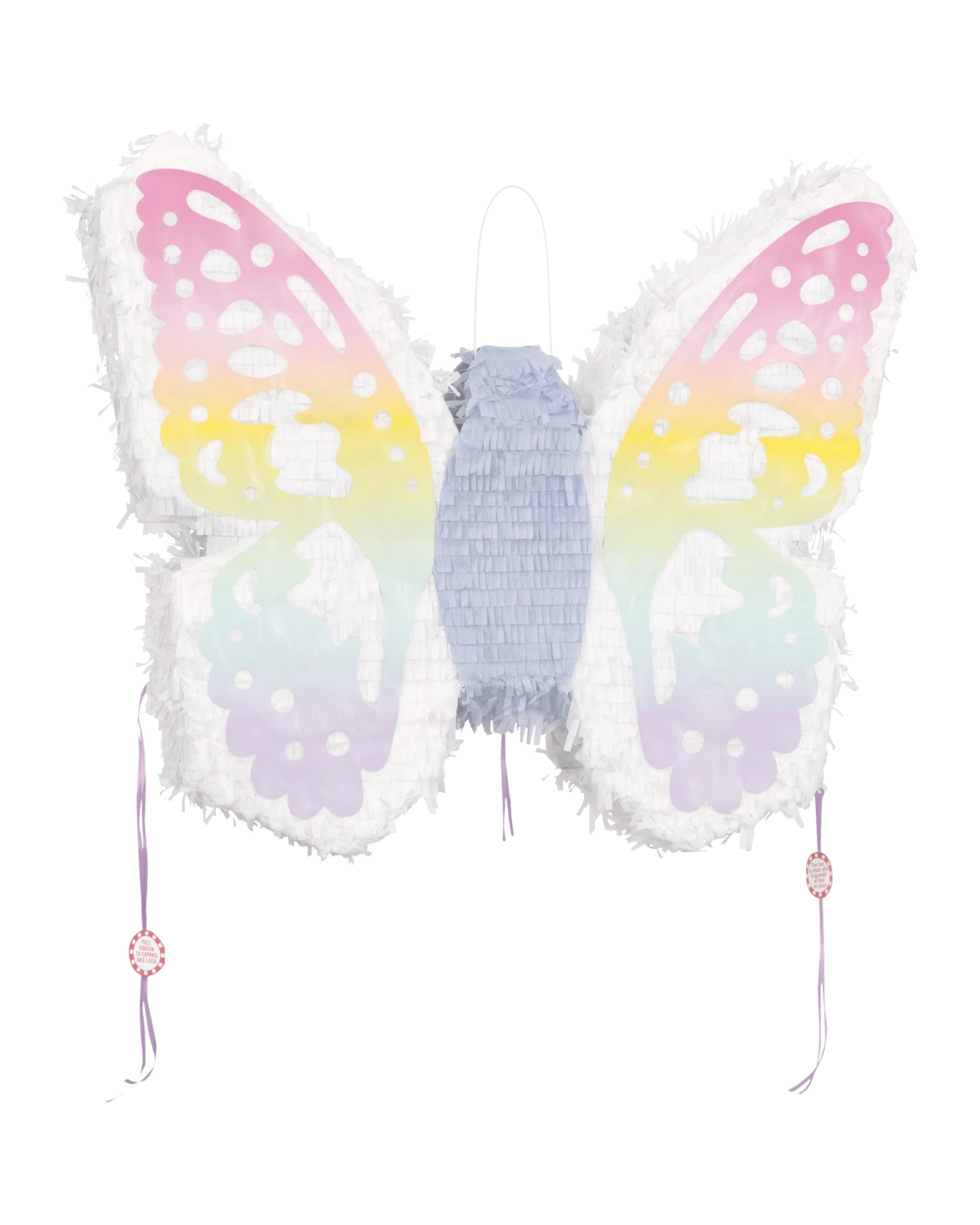 1 Unique White and Pastel Ombre Butterfly Pinata, 1 of 1