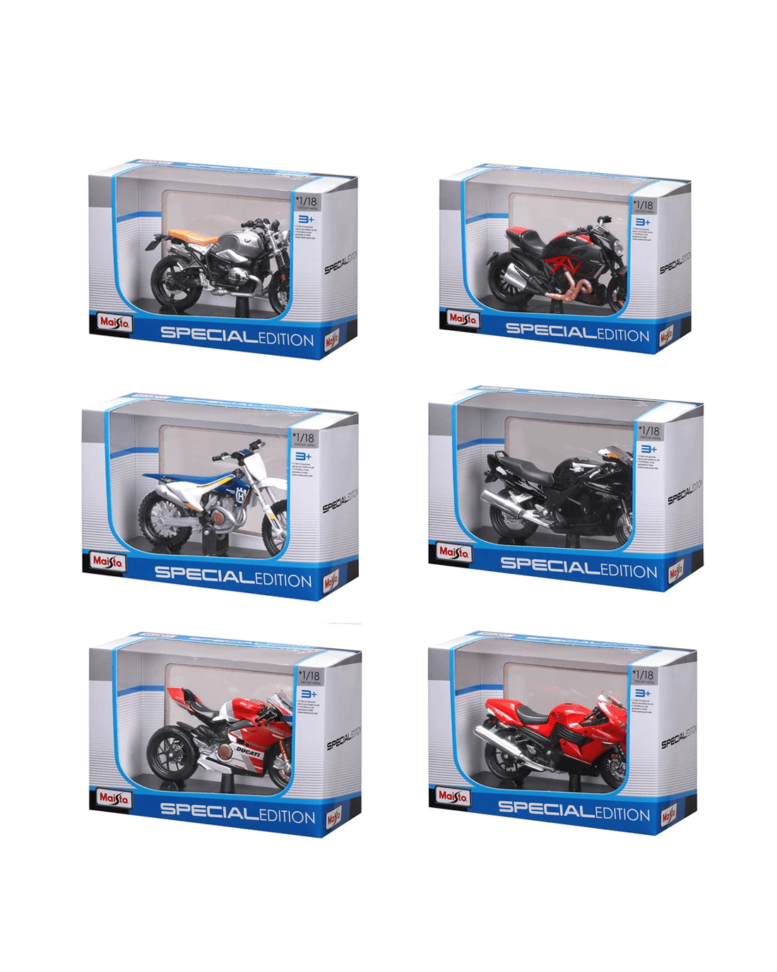 2 Maisto Special Edition 1/18 Die-cast Metal Motorbike Toy - Assorted, 2 of 9