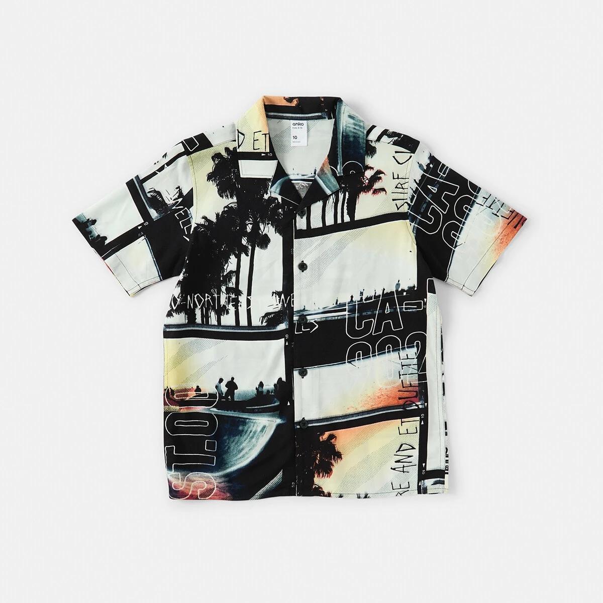 8 Short Sleeve Resort Shirt Wht Plmskt, 8 of 9