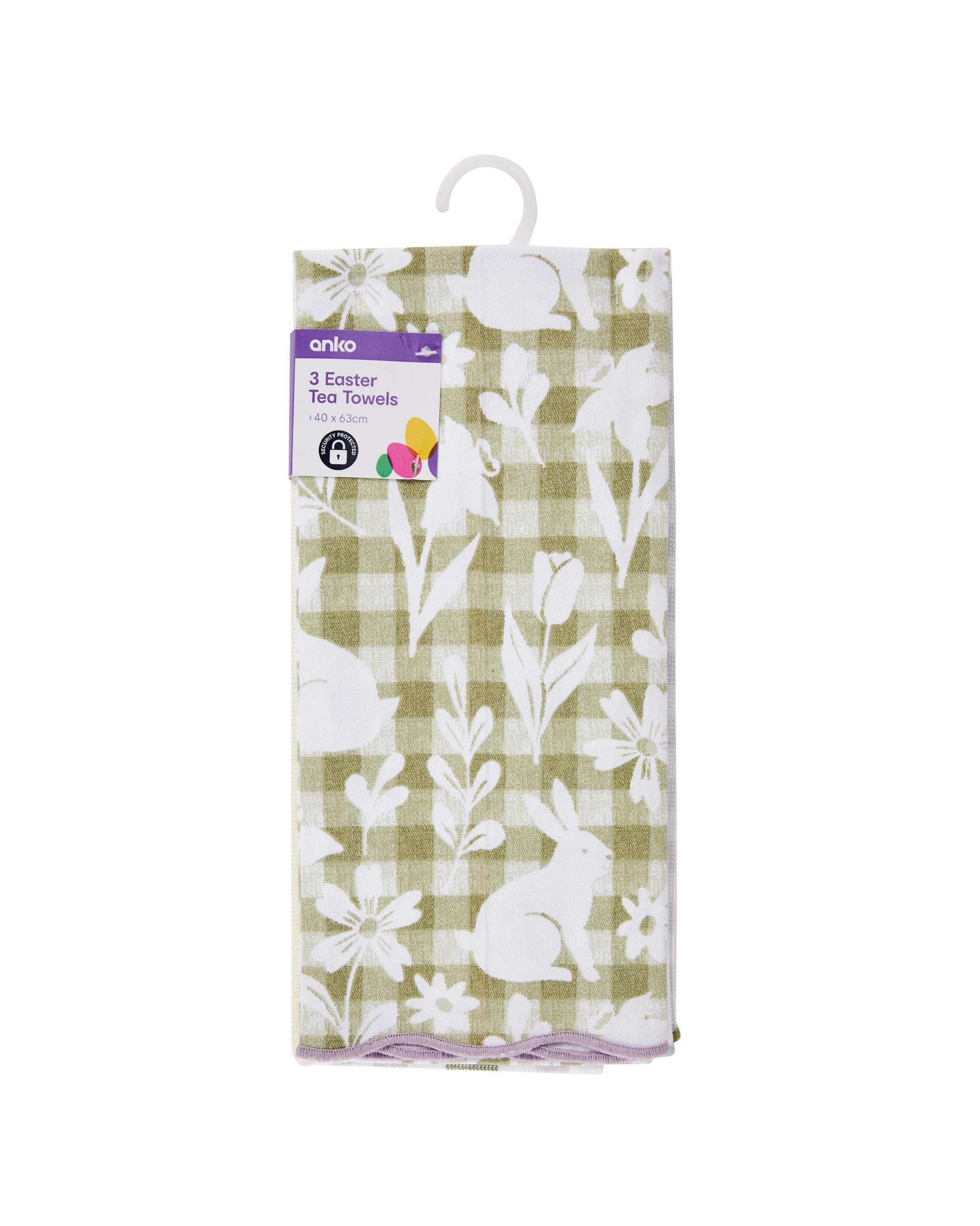 6 3 Pack Easter Tea Towels, 6 of 6