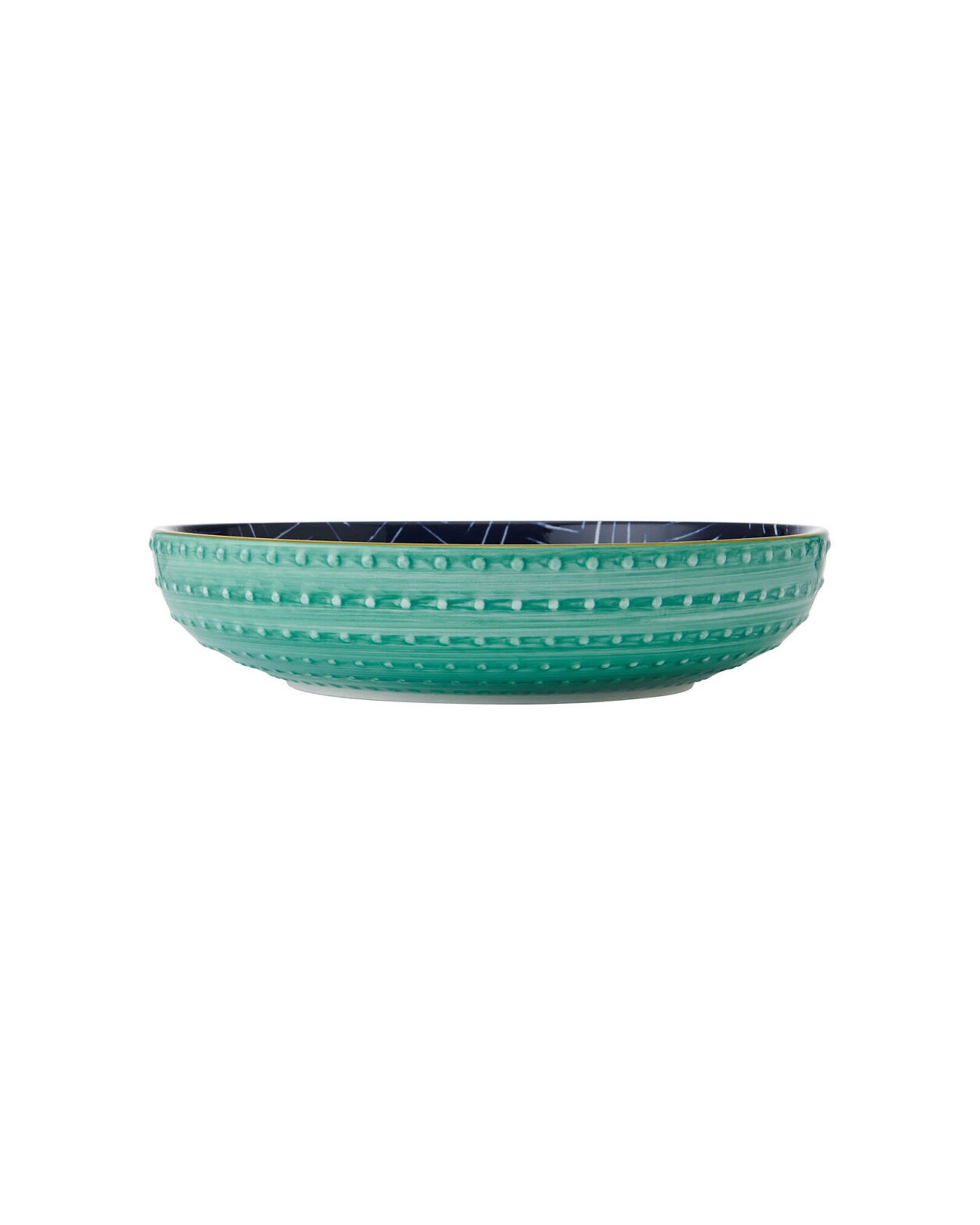 3 Mikasa 2PK Stoneware Chevron Ceramic Serving Bowl Round Dinnerware - Multi, 3 of 7