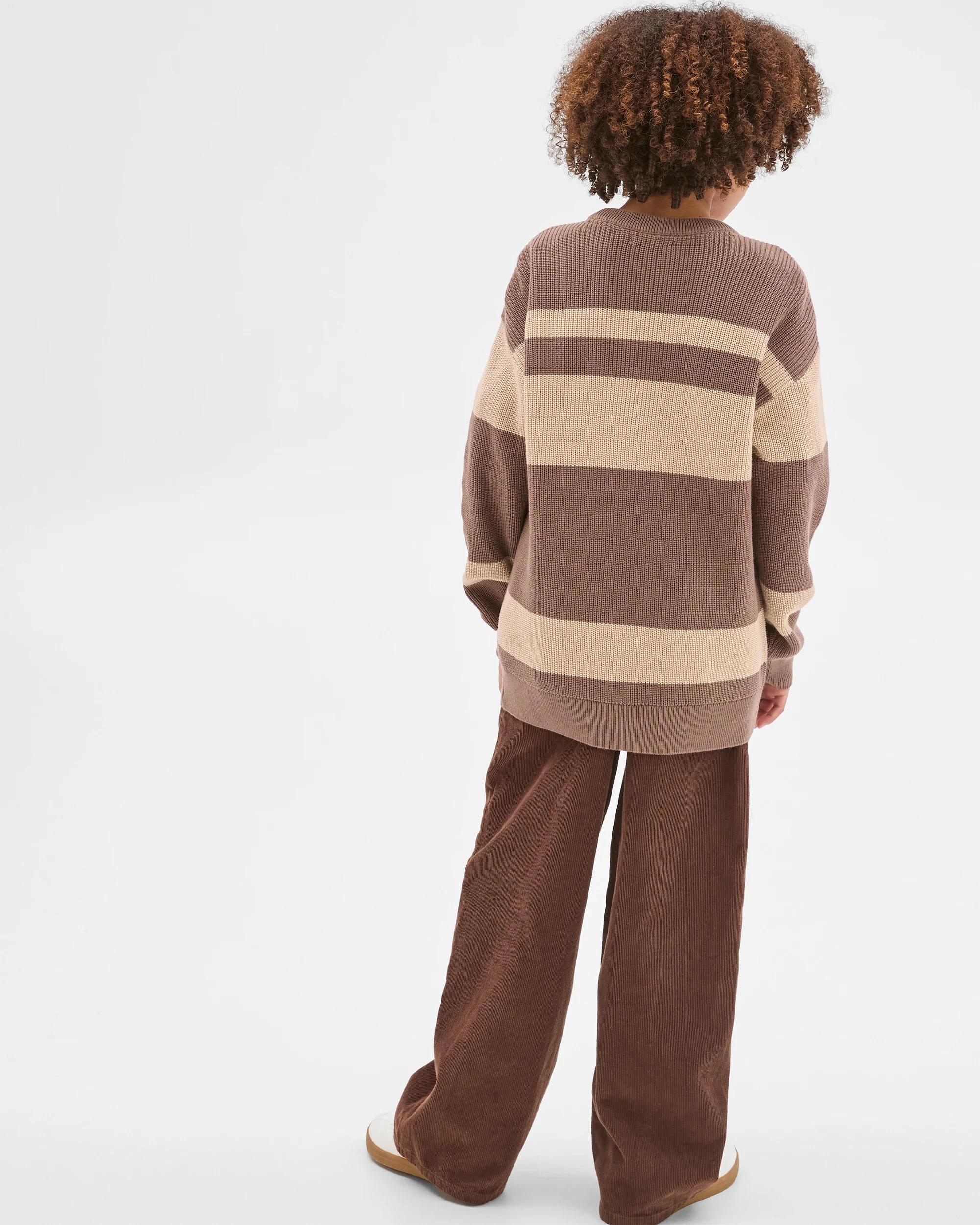 4 Target Kids Australian Cotton Crew Neck Striped Sweater LIGHT BROWN, 4 of 6