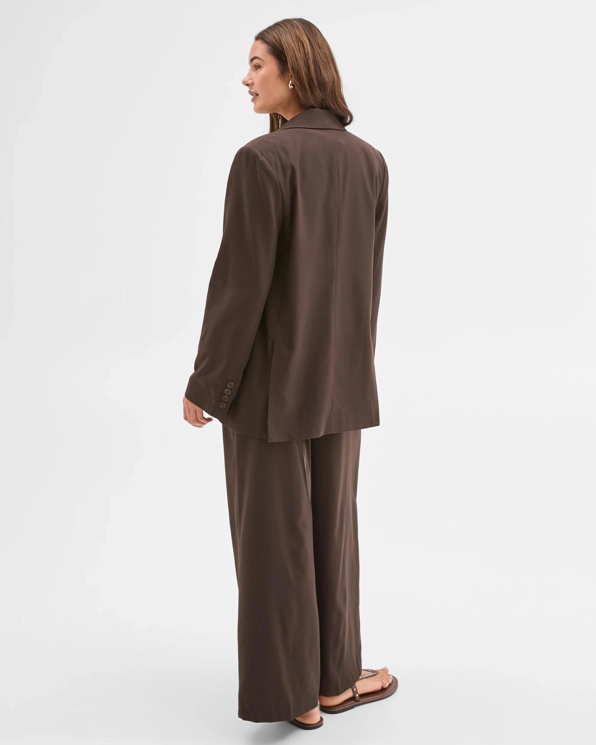 7 Lily Loves Oversized Blazer CHOCOLATE BROWN, 7 of 9
