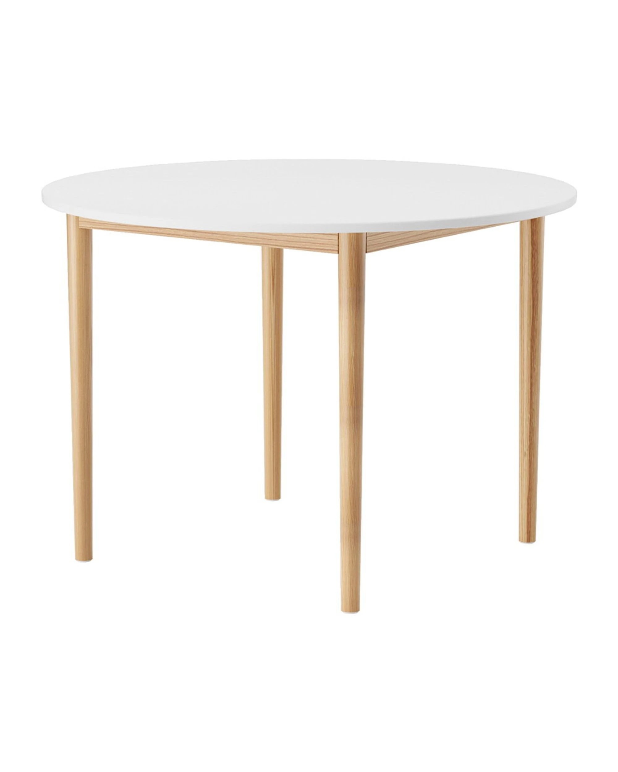 3 Artiss Dining Table Round  108CM Diameter Demi - White, 3 of 7