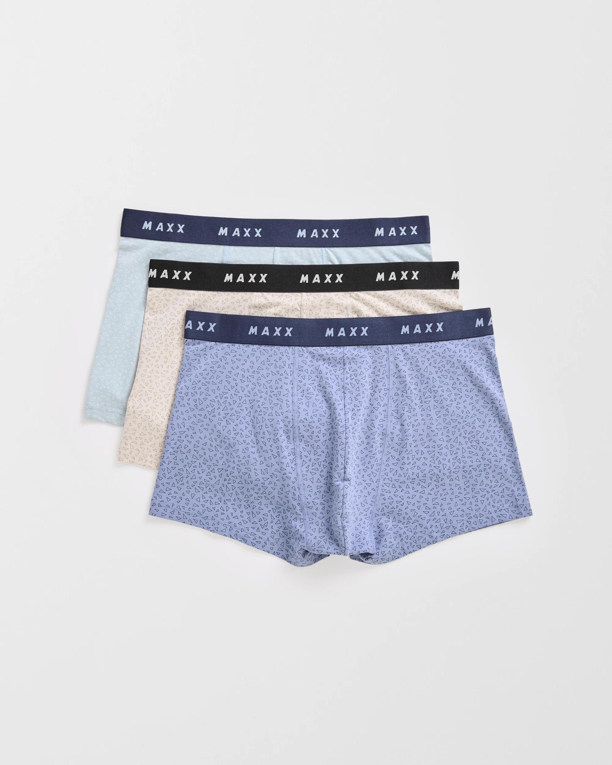 1 Maxx Australian Cotton 3 Pack Hipster Trunks GEO, 1 of 4