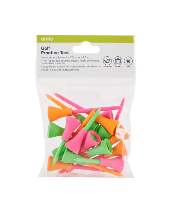 18 Pack Golf Practice Tees