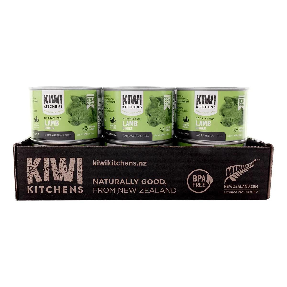 1 Kiwi Kitchens Cat Lamb 170g 18pk, 1 of 2