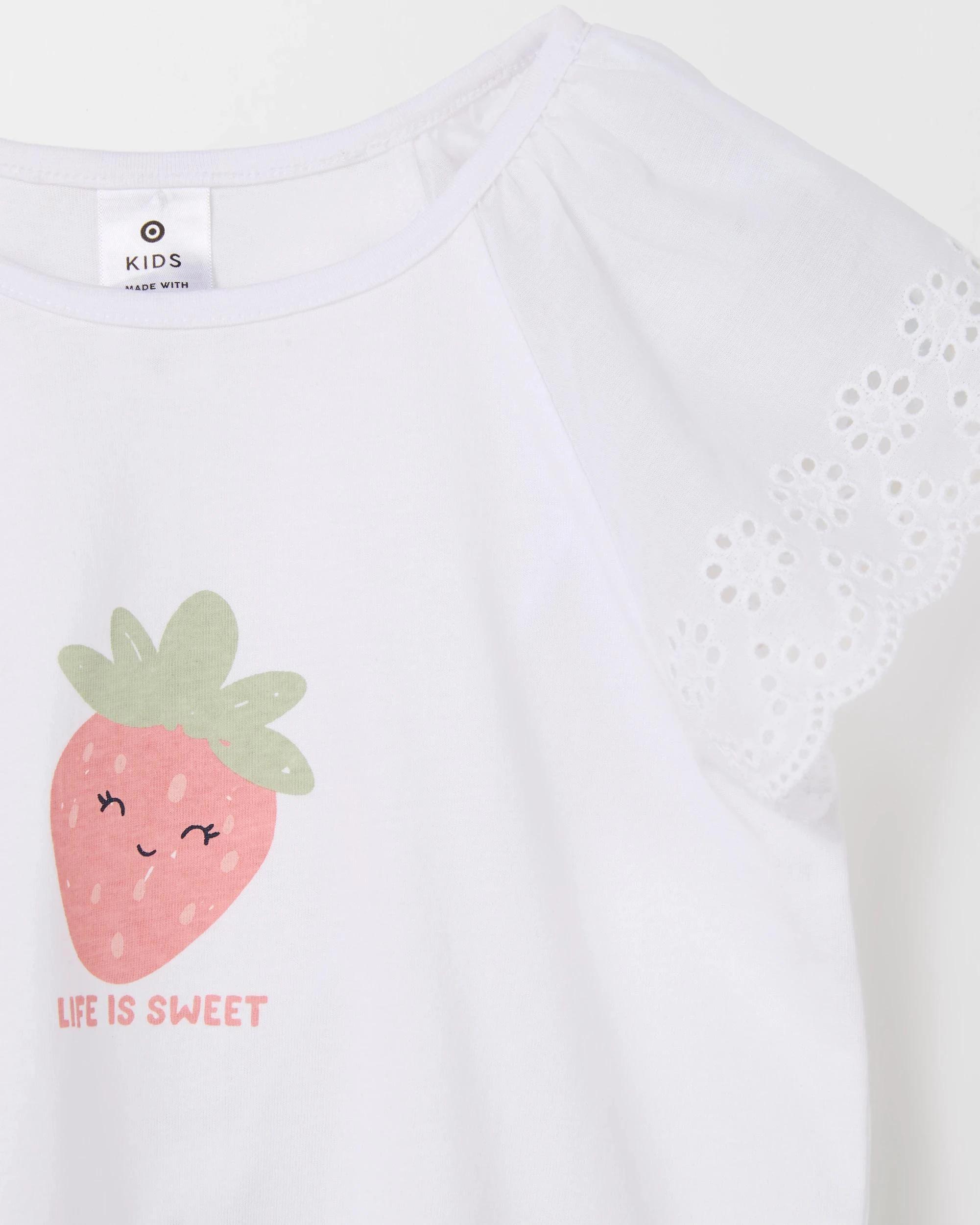 6 Target Australian Cotton Broderie T-Shirt WHITE, 6 of 6