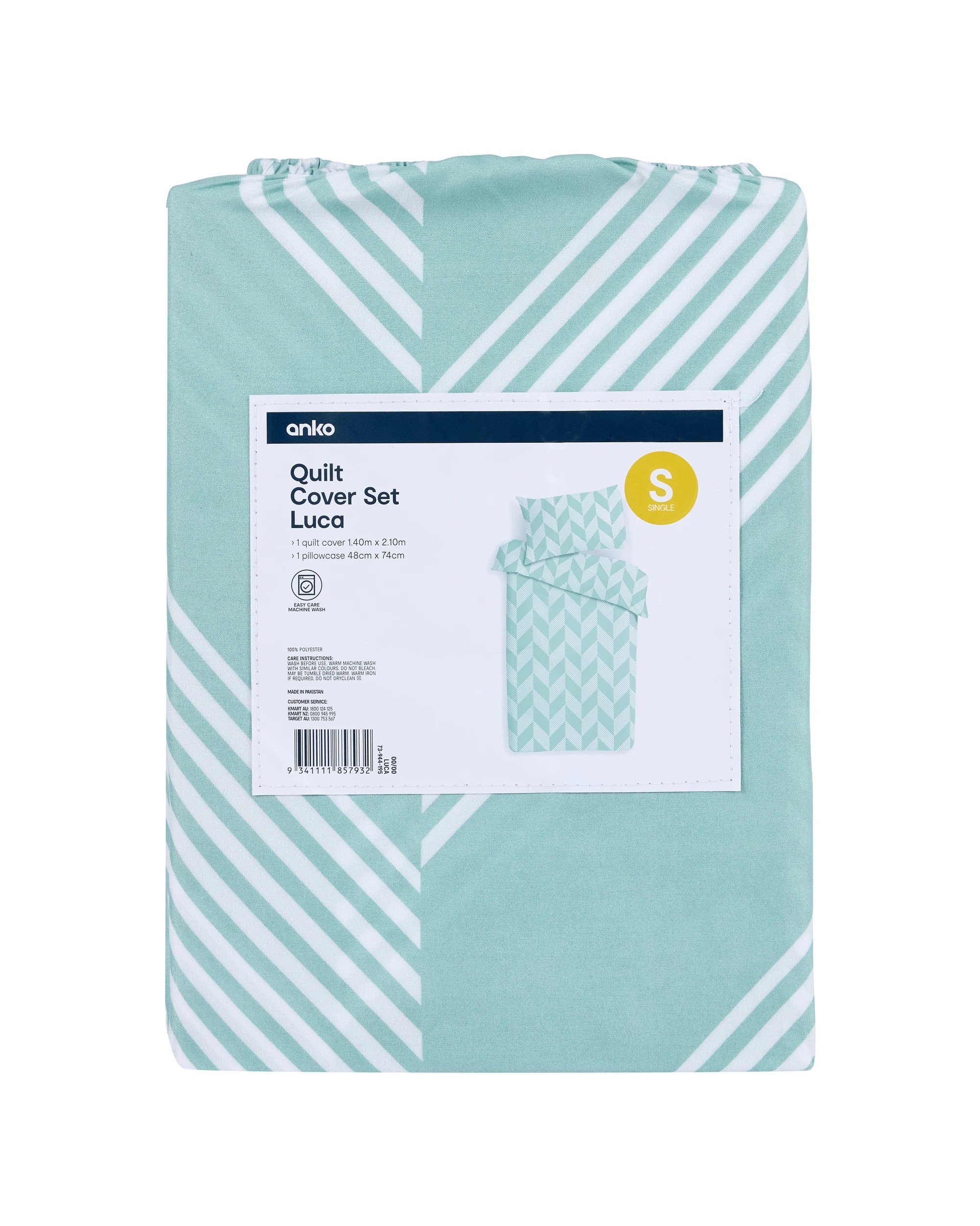 7 Luca Quilt Cover Set - Single Bed, 7 of 7