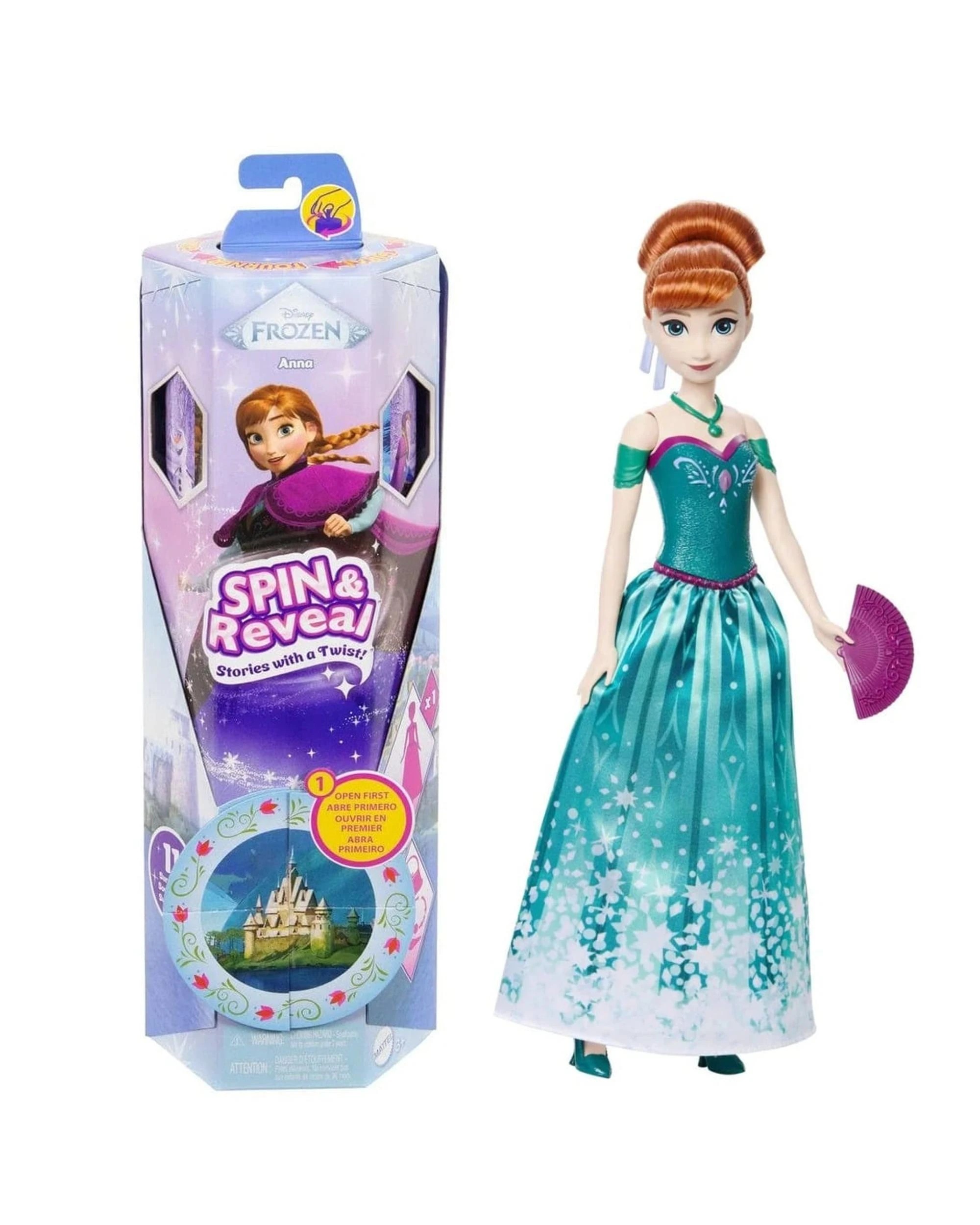 1 Disney Frozen Spin and Reveal Anna Fashion Doll, 1 of 8