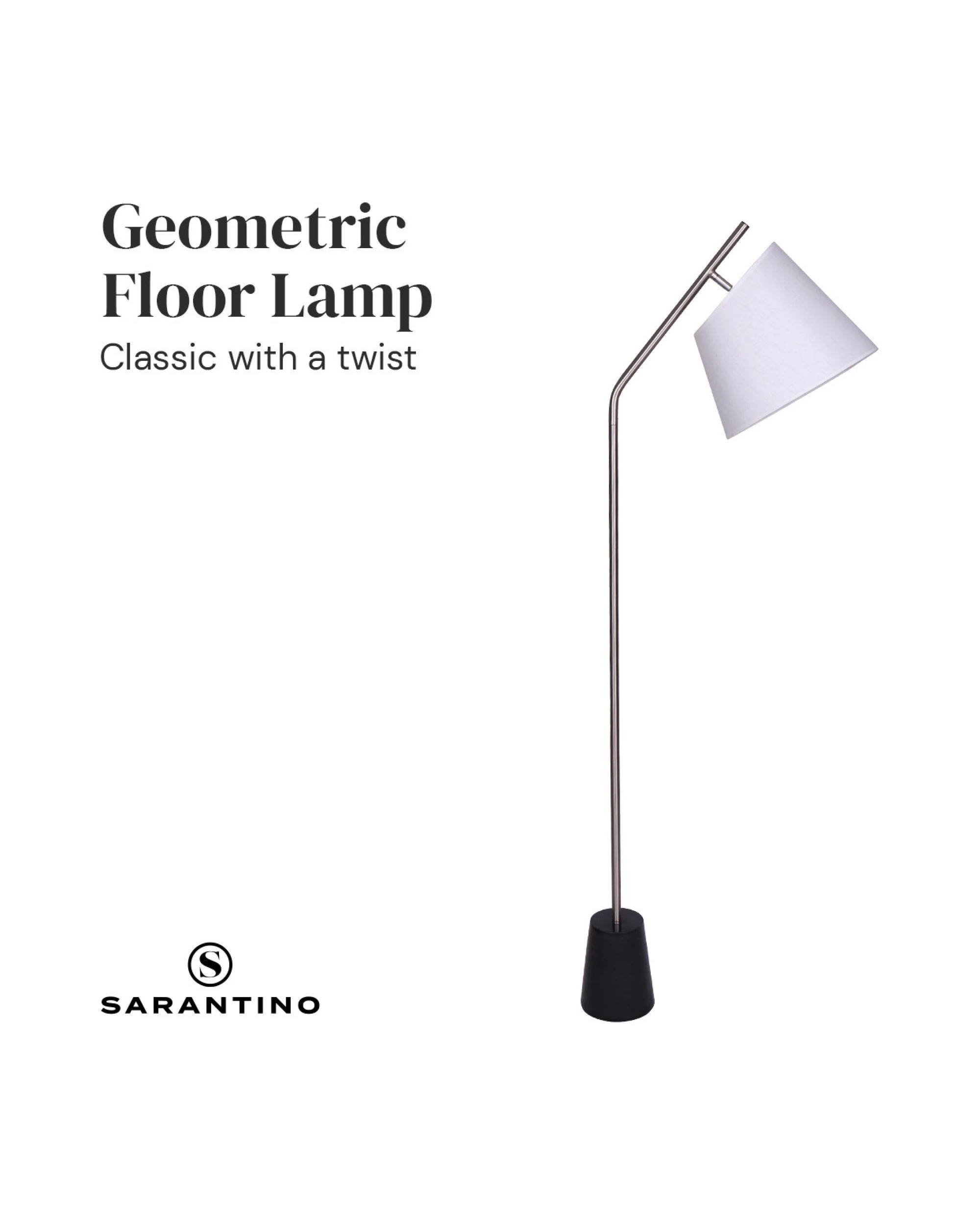 4 Sarantino Modern Arc Floor Lamp, 4 of 10