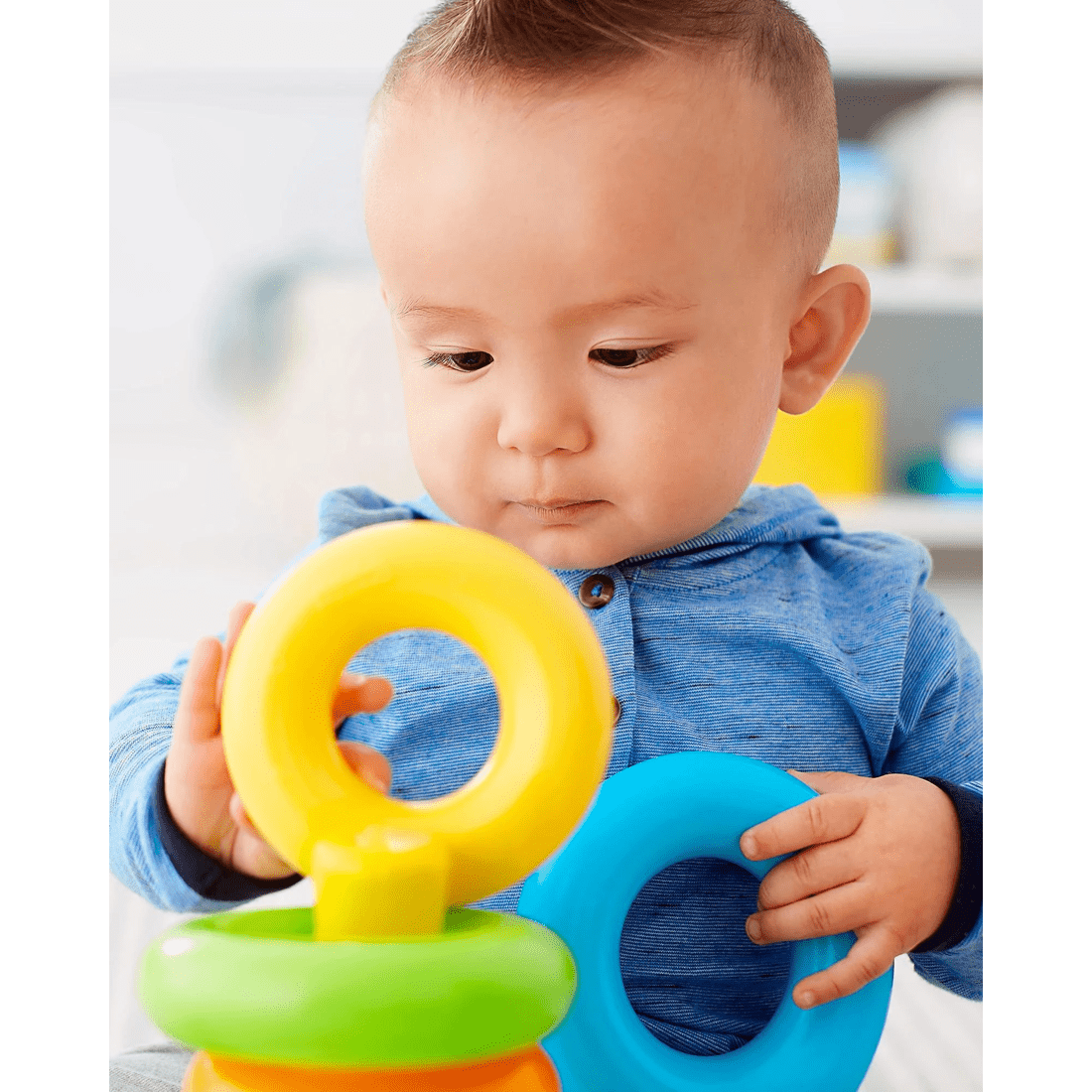 4 Fisher-Price Rock-a-Stack - Blue, 4 of 5