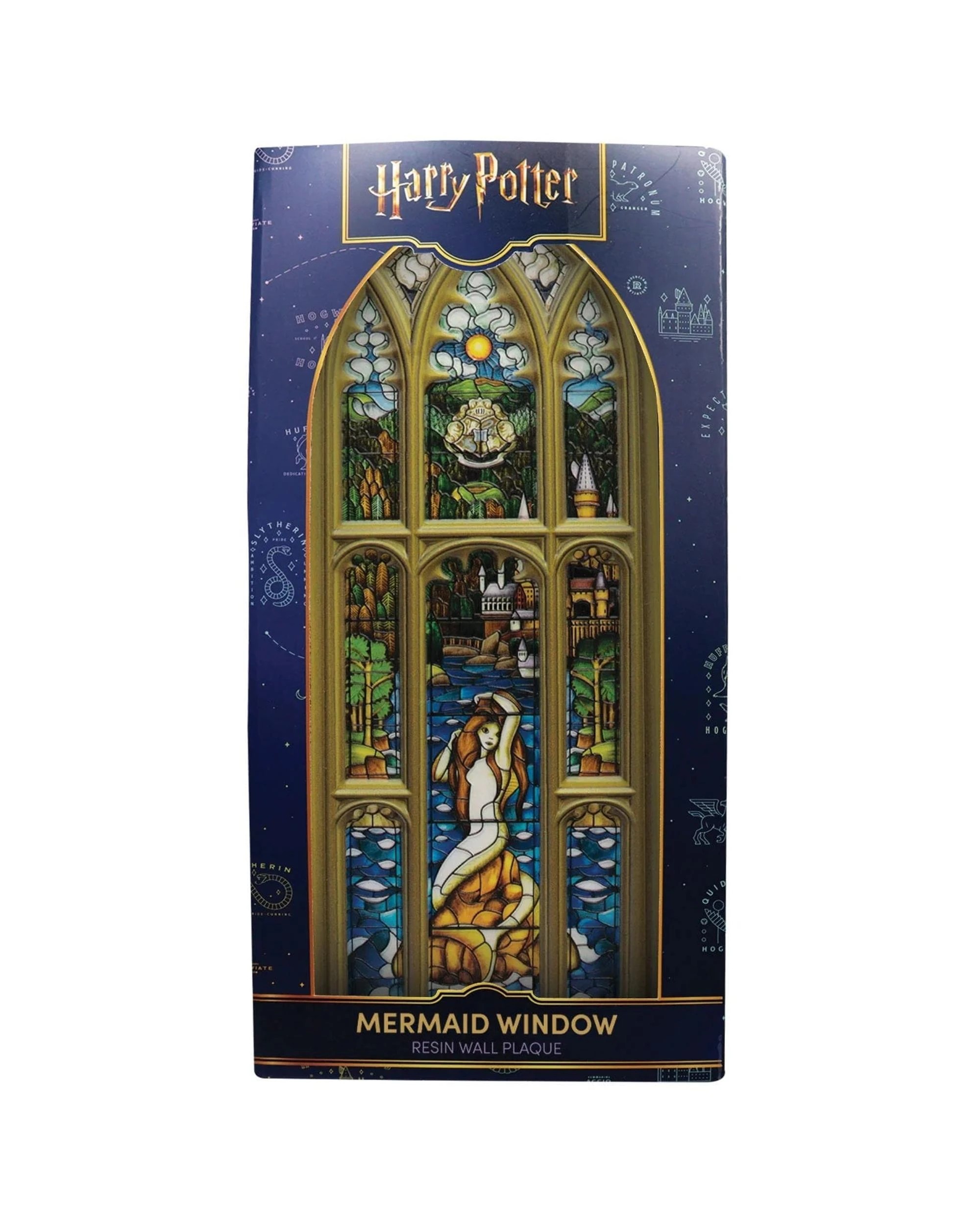 1 Fanattik Harry Potter Mermaid Stained Glass Window Resin Plaque, 1 of 10