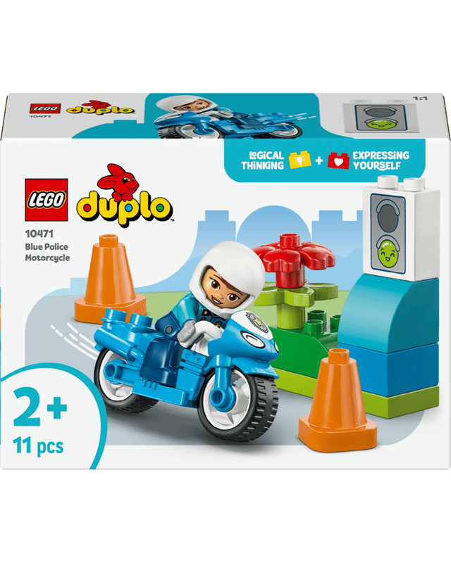LEGO DUPLO Town Blue Police Motorcycle 1