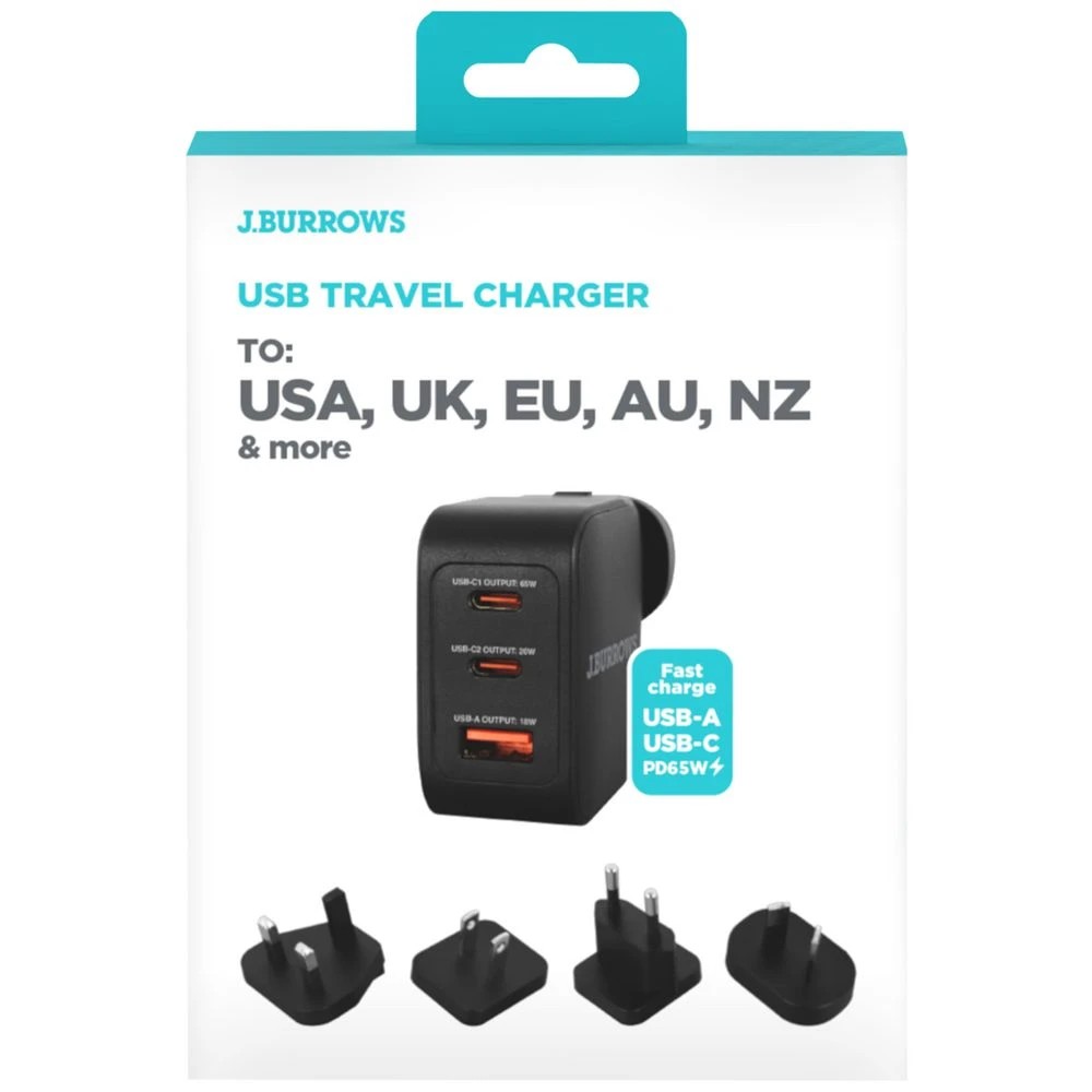 4 J.Burrows 65W GaN Universal Travel Adaptor, 4 of 4