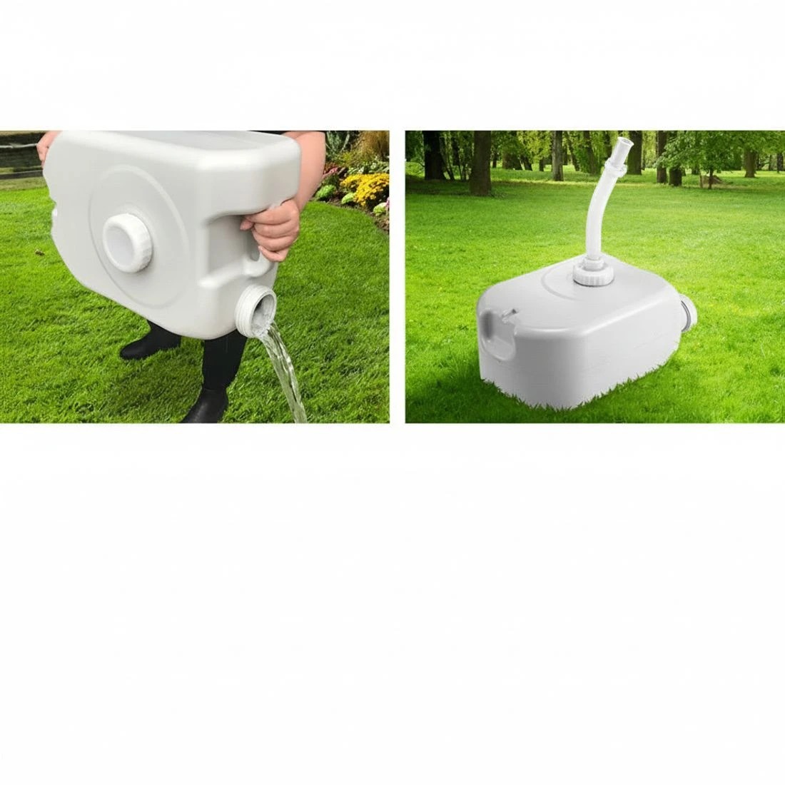 5 Weisshorn Camping Basin Portable Hand Wash Sink Stand 43L Capacity - Grey, 5 of 8