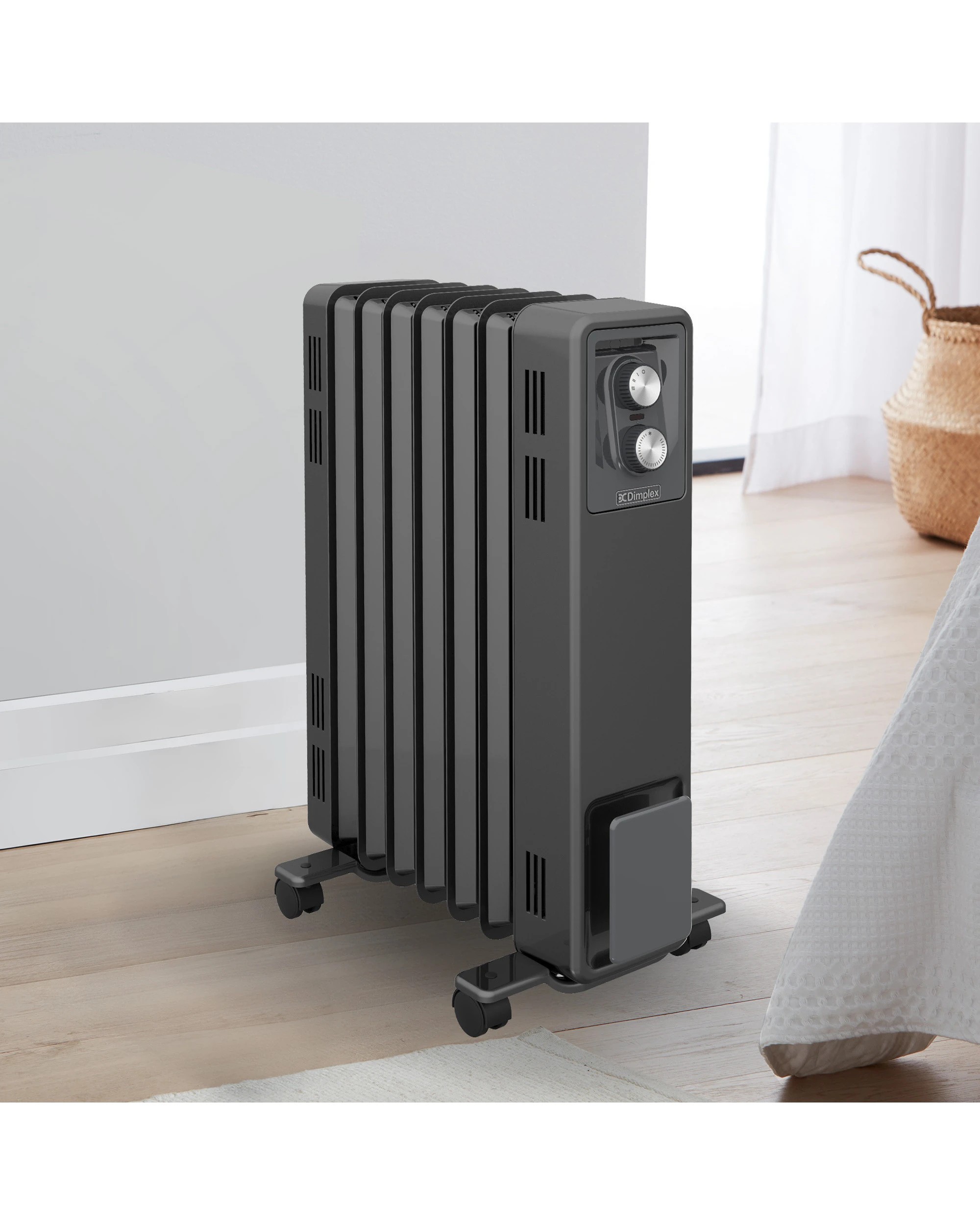 4 Dimplex 1.5kW Oil Free Column Heater with Thermostat, 4 of 8