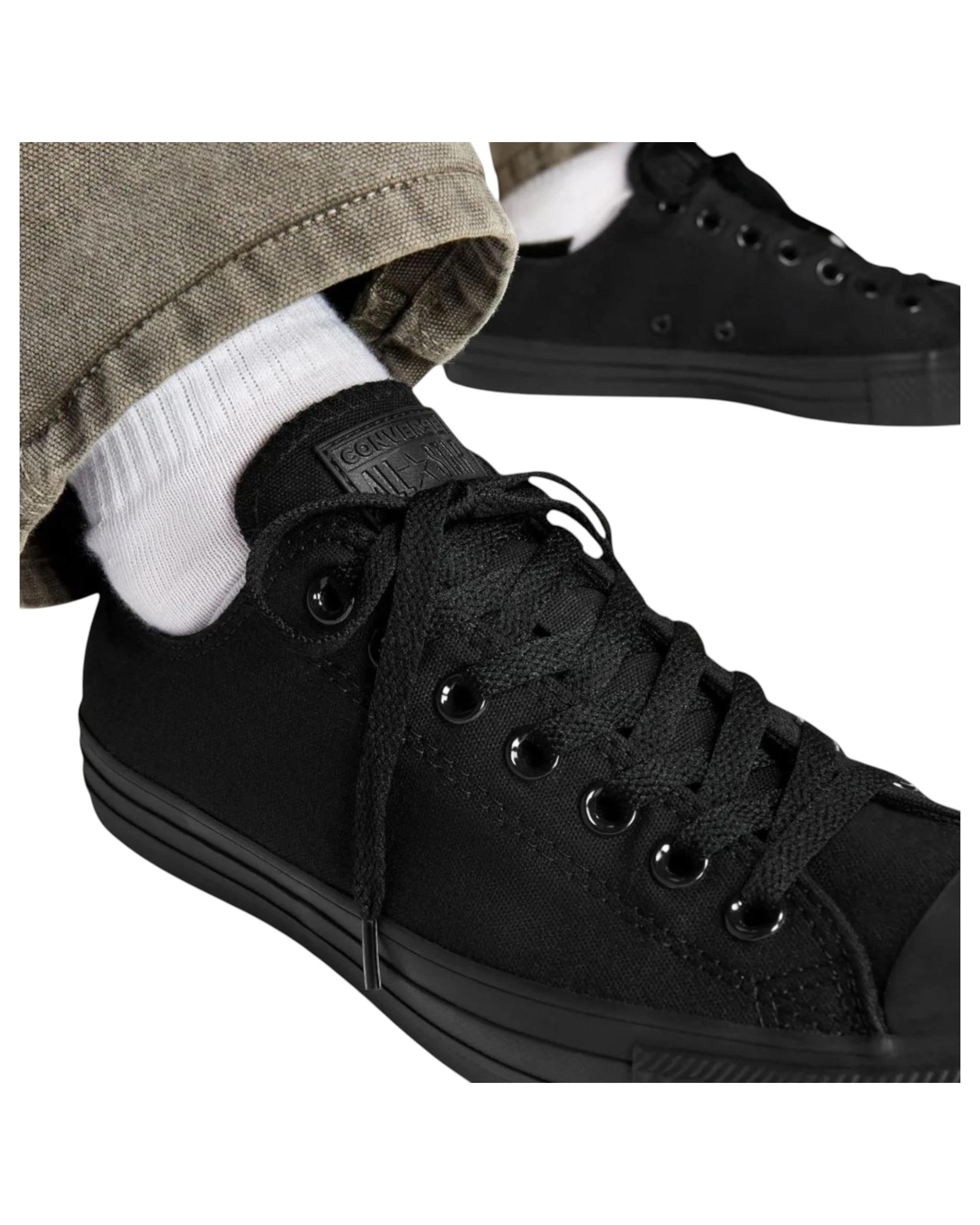 5 Converse Unisex Chuck Taylor All Star Classic High Top Shoes BLACK MONOCHROME, 5 of 9