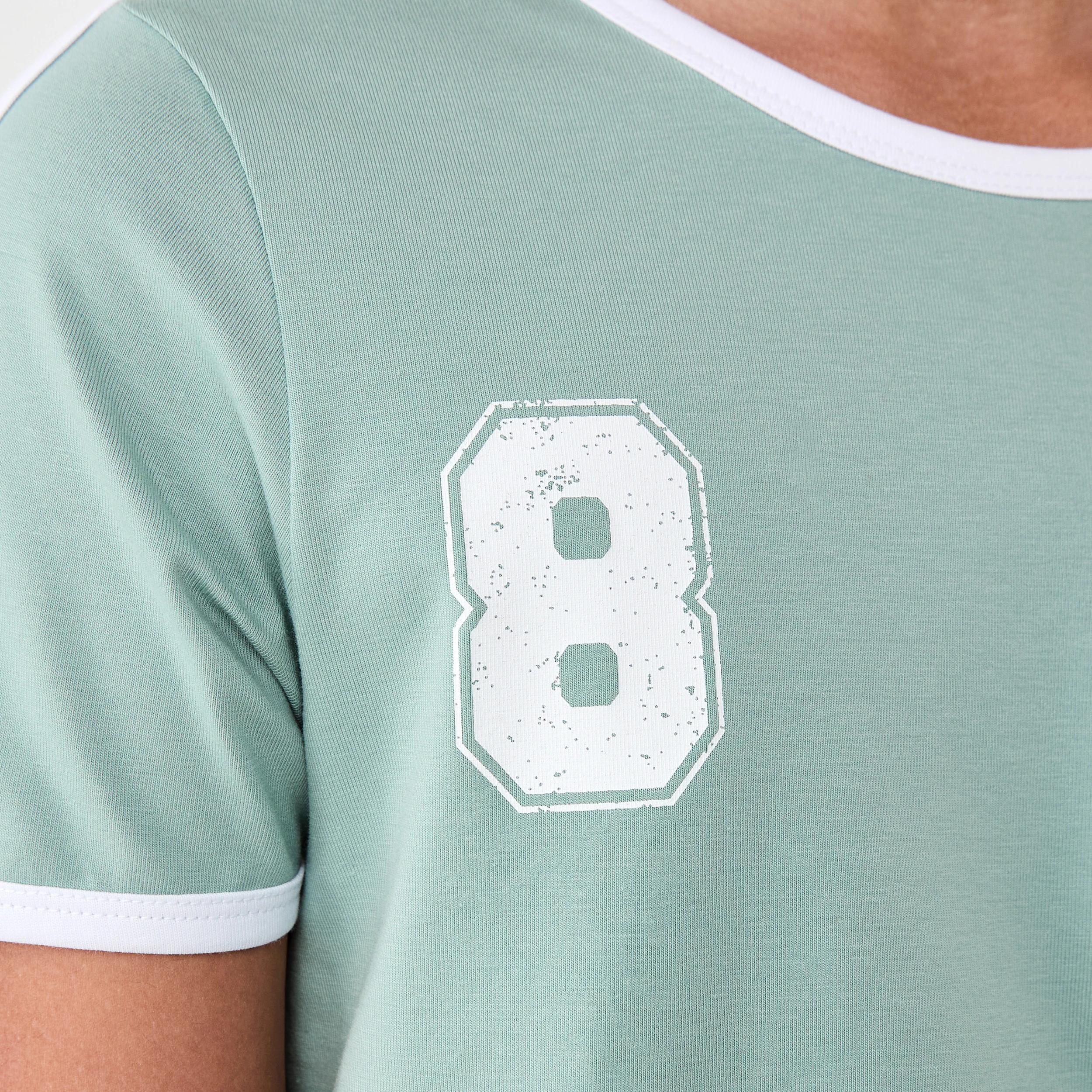 4 Short Sleeve Ringer T-shirt PARIS ATHLETIC DEPT GREEN, 4 of 7