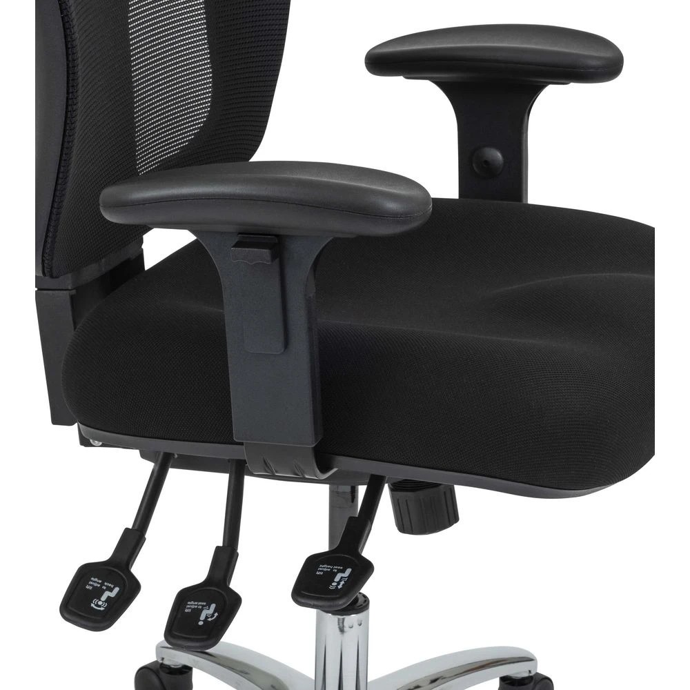 5 Professional Ergonomic Extra-Heavy-Duty Mesh Chair Black Ergonomic Chairs and Desk Chairs, 5 of 10