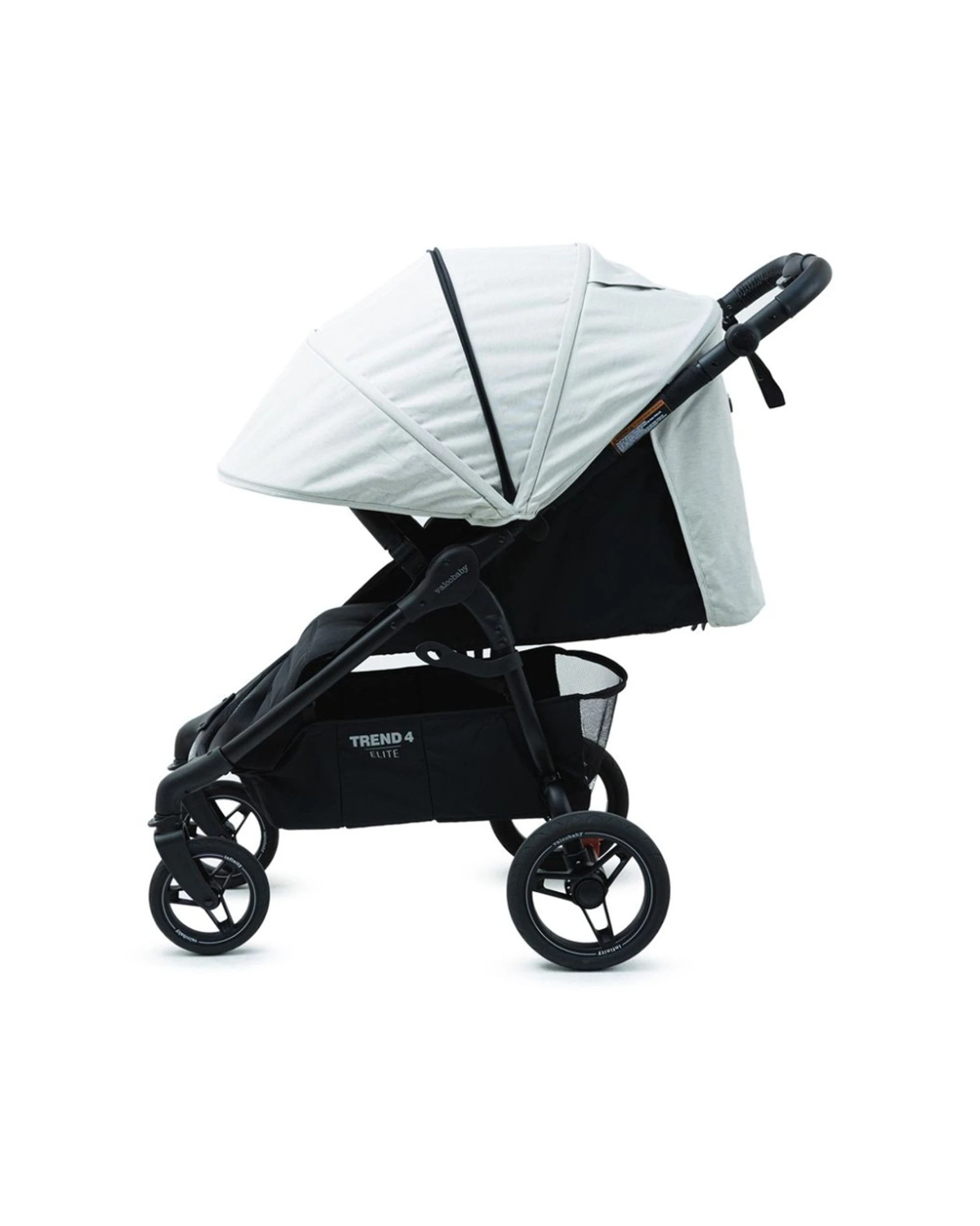 6 ValcoBaby Trend 4 Elite Stroller Pram One-Hand Fold Infinity Wheels Compact - Grey, 6 of 8