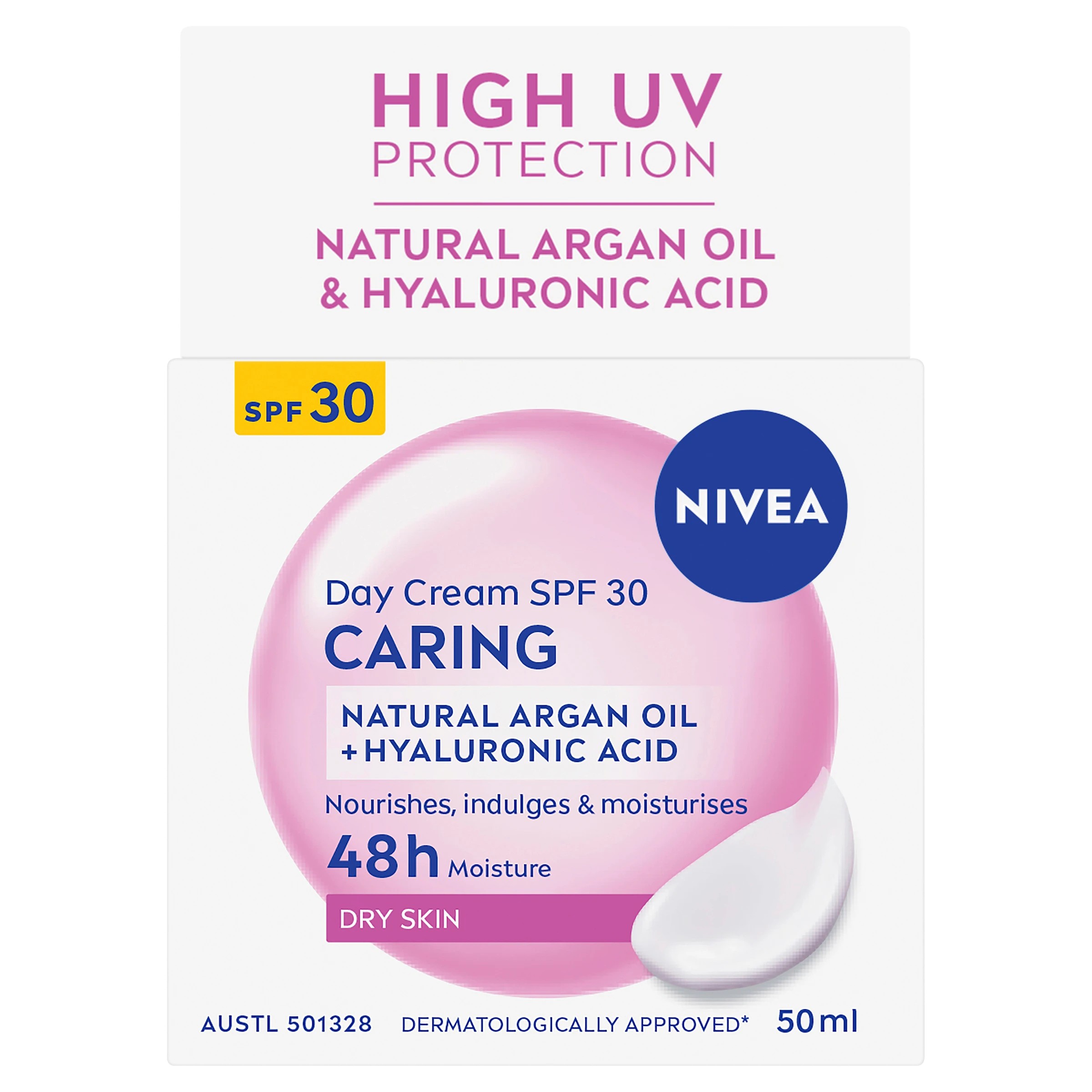 1 Nivea Nourishing Day Cream SPF 30 50ml - Natural Almond Oil, 1 of 10