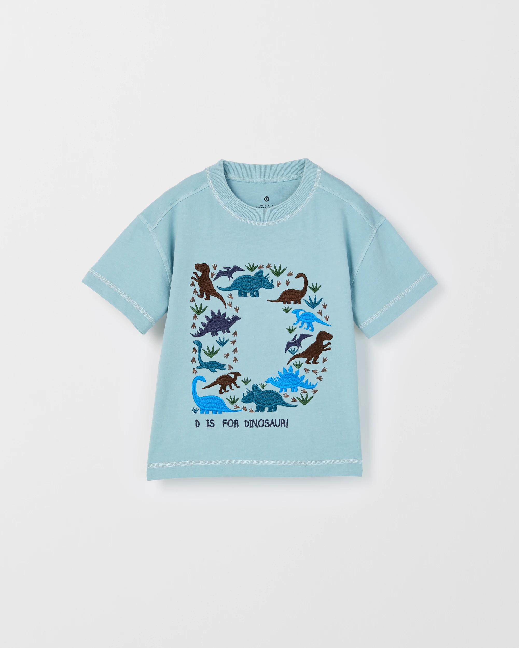1 Target Kids Australian Cotton Oversized T-Shirt BLUE, 1 of 2