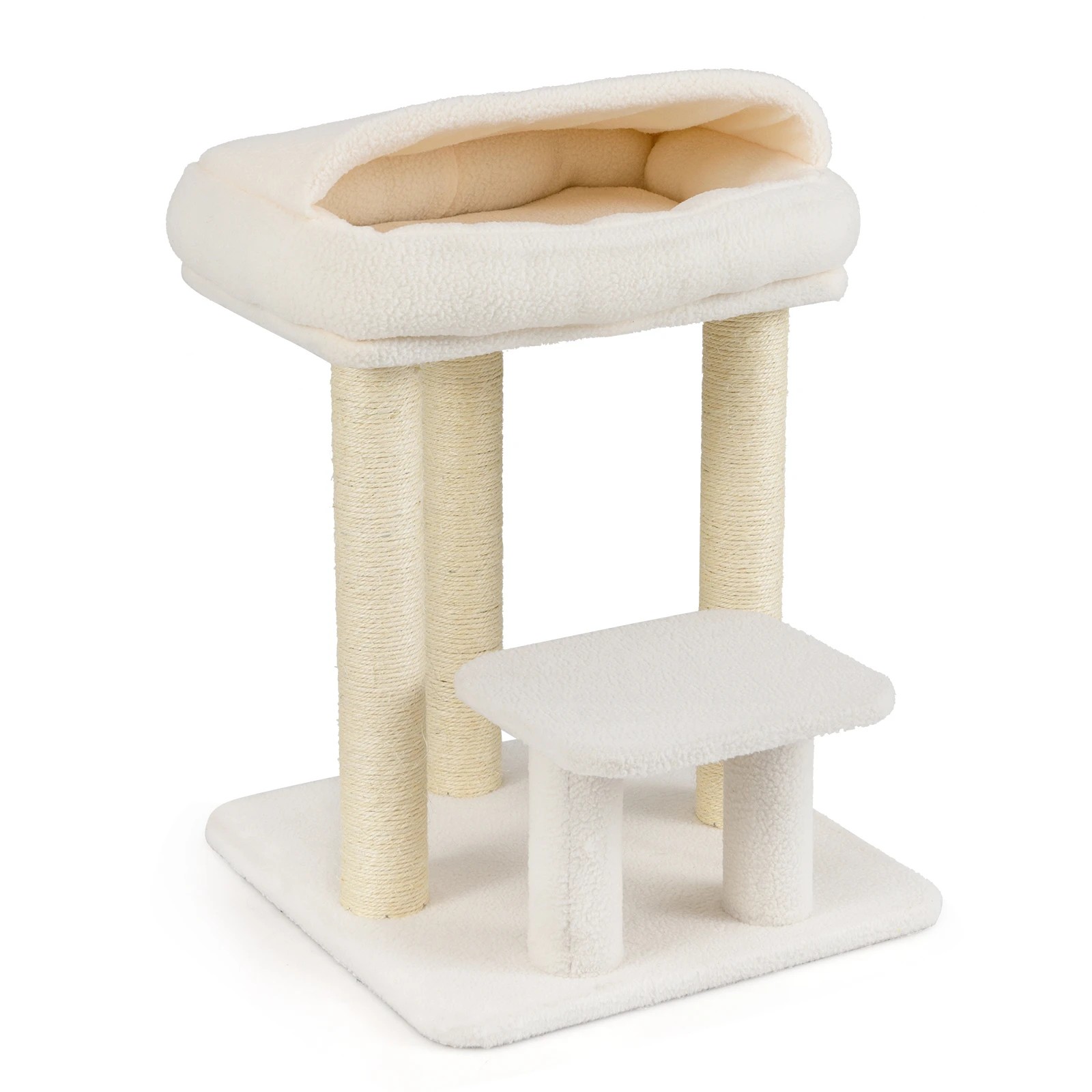 7 Costway Small Cat Tree Tower w/Sisal Scratching Posts Kitten Activity Center, 7 of 7