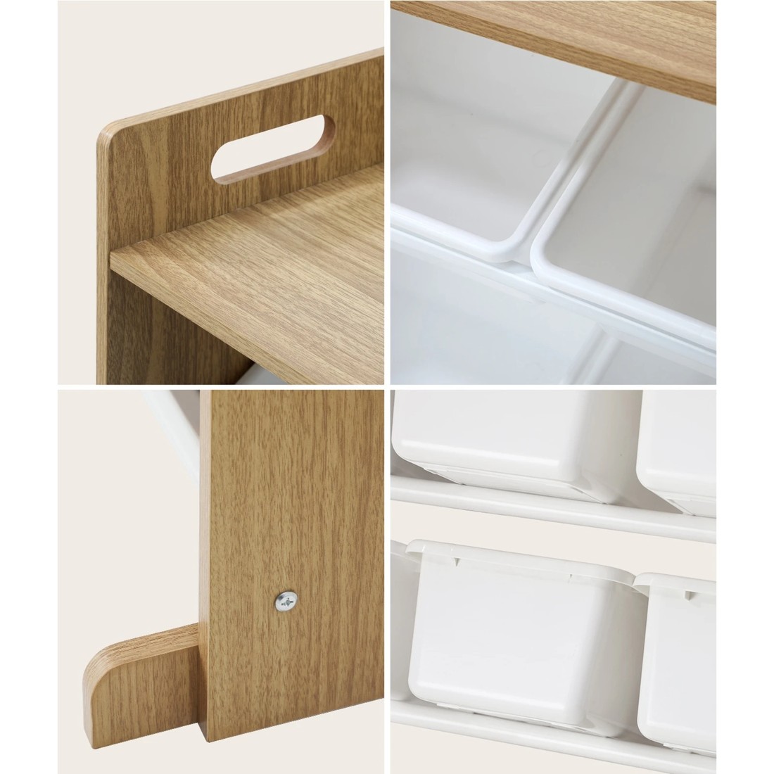 6 Oikiture 9 Bins Kids Toy Box Bookshelf Display Shelf Storage Rack - Multi, 6 of 10